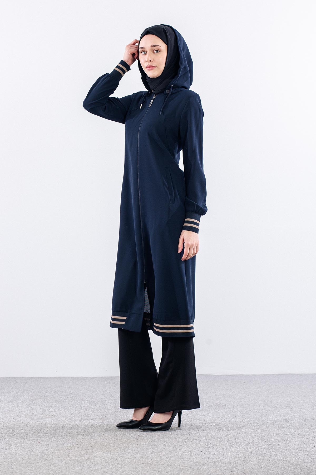 919 Kap 38-52 Sinem Kapşonlu - Lacivert - 7