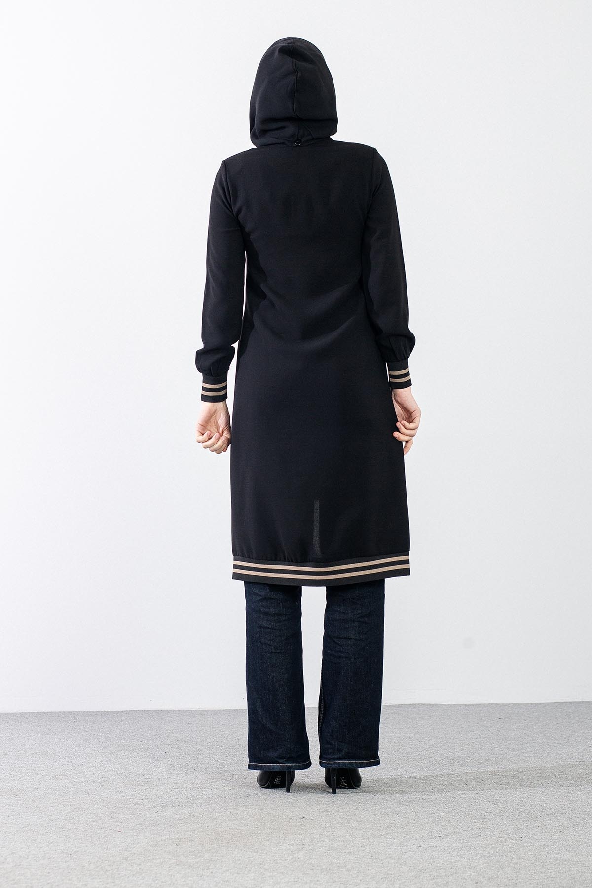 919 Kap 38-52 Sinem Kapşonlu - Siyah - 4