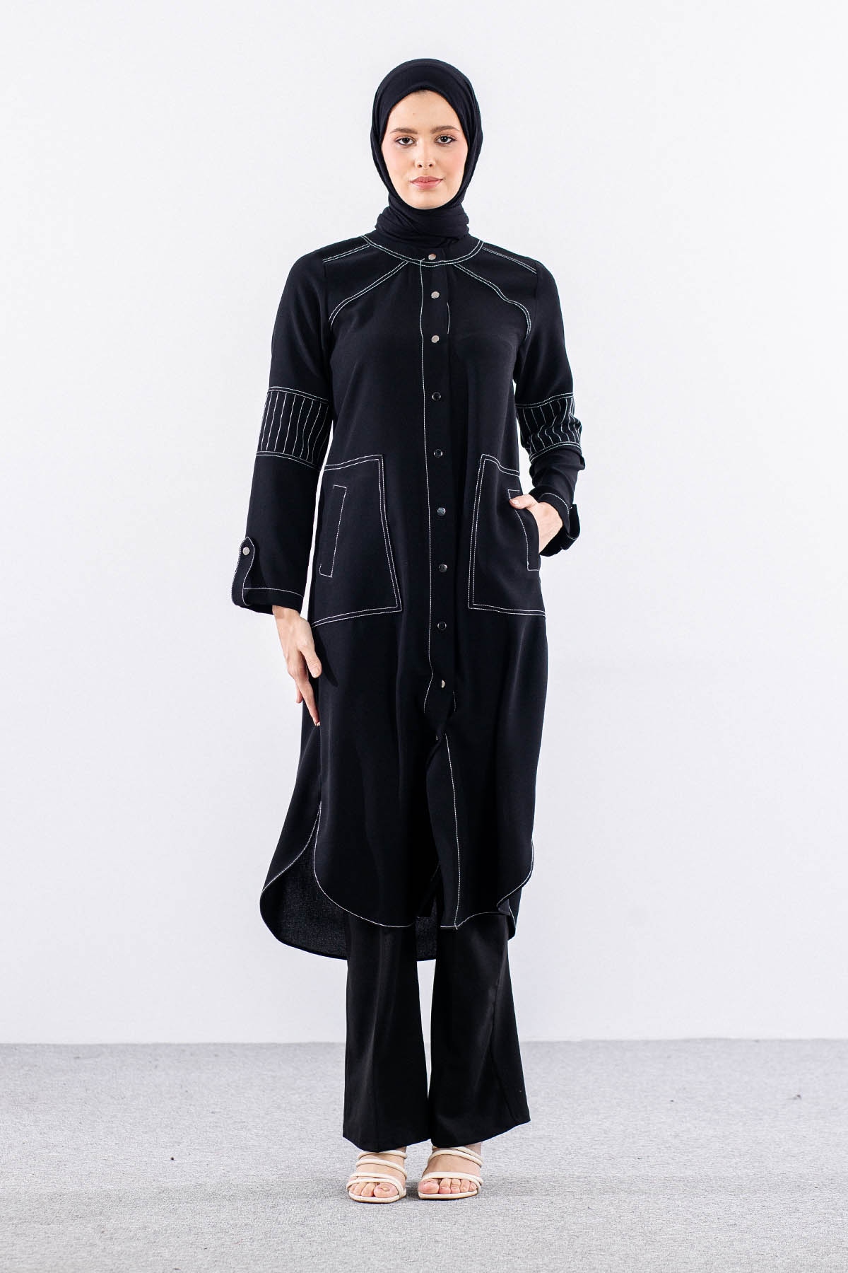 9230 Giyçik 38-46 - Siyah_beyaz - 1