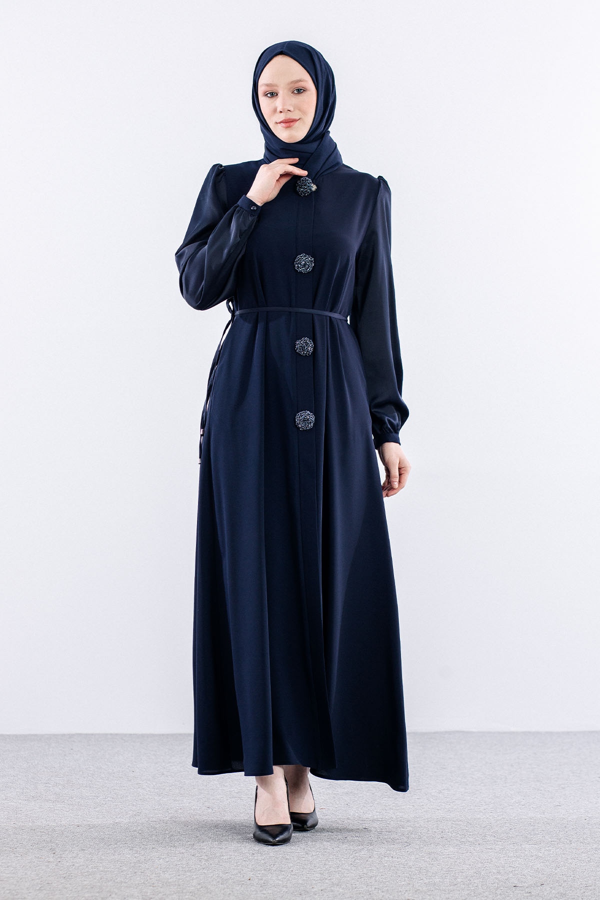 9247 Ferace 0-4 Saten - Lacivert - 2