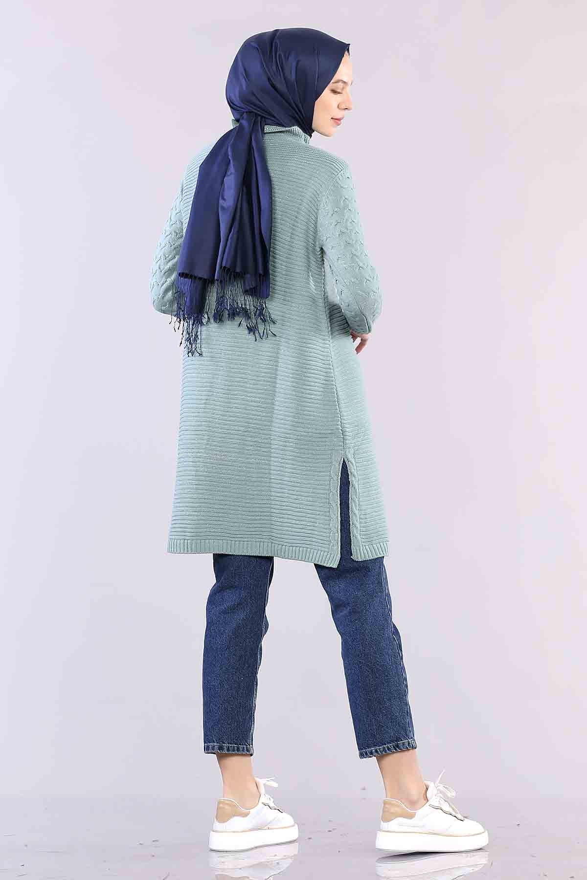 9289 örme Tunik Tek Simli - Cagla - 5
