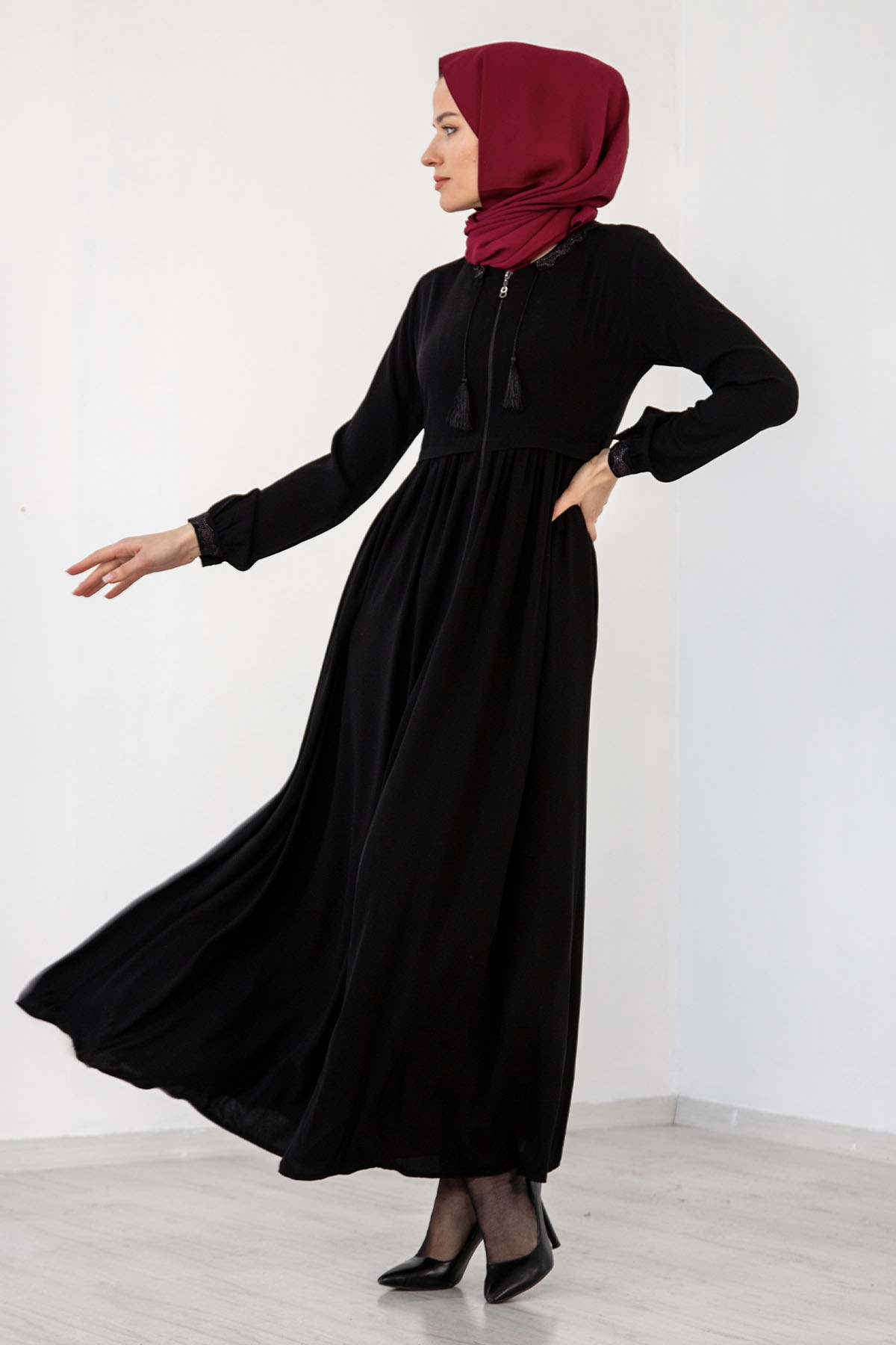 941 Ferace 38-48 Krep - Siyah - 3