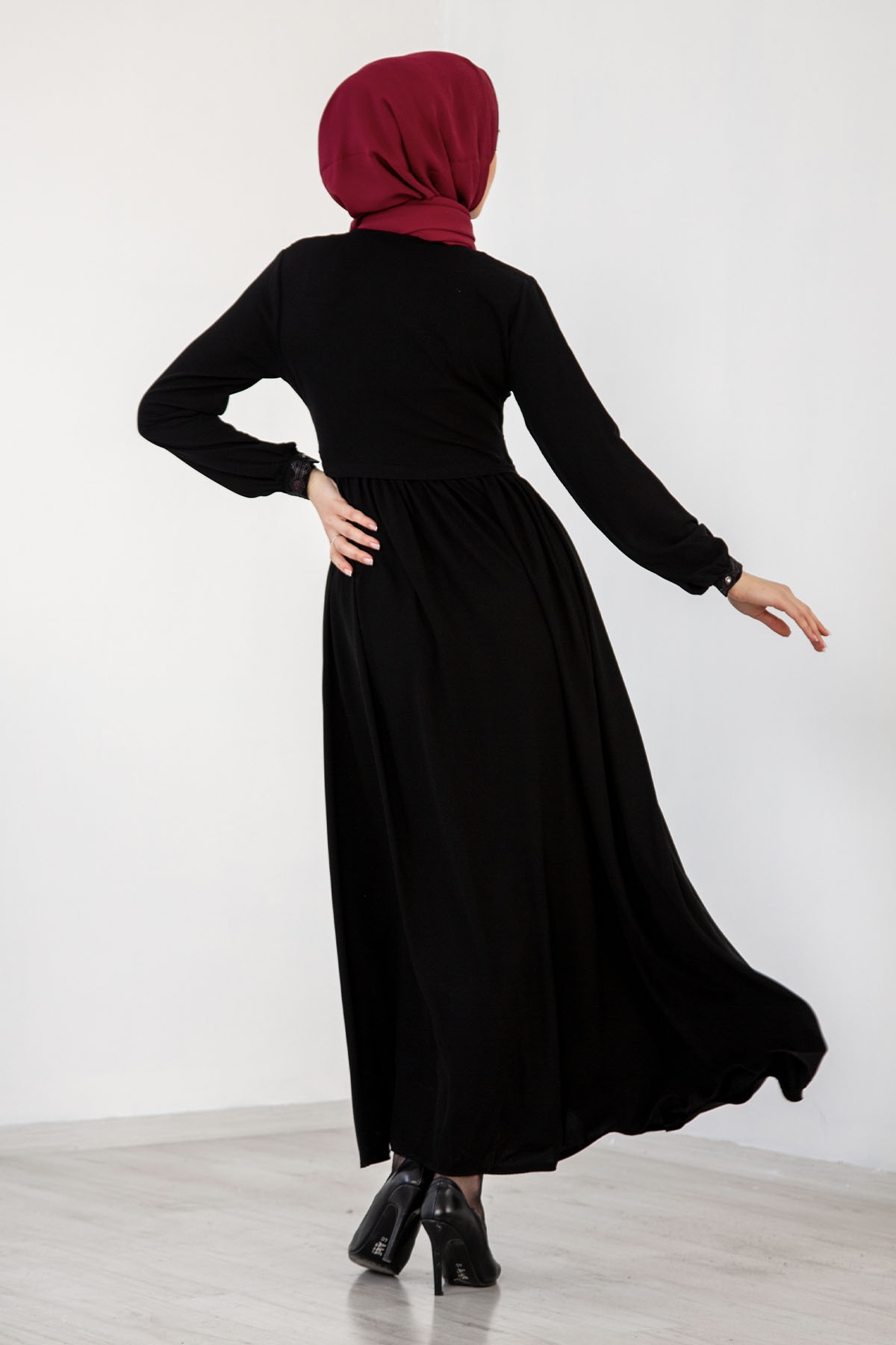 941 Ferace 38-48 Krep - Siyah - 4