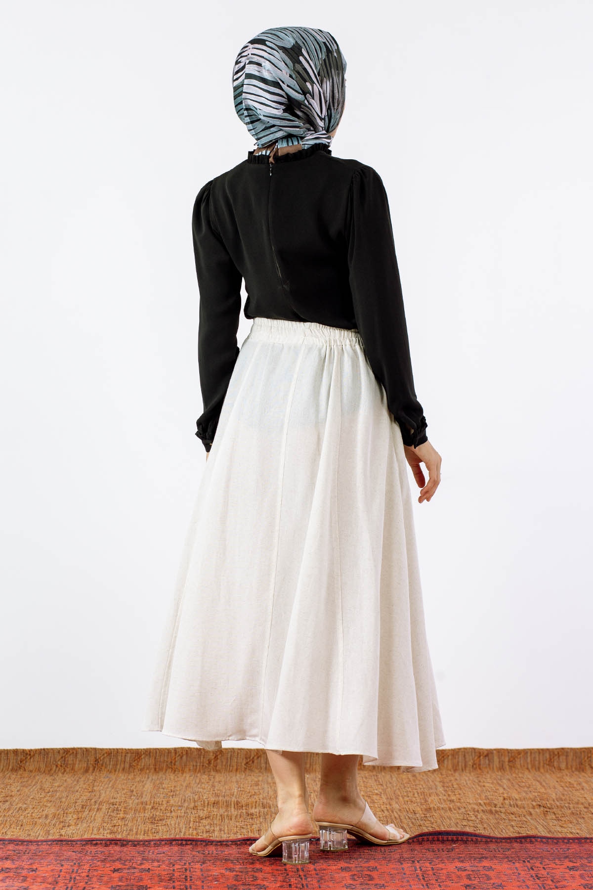 9450 Keten Etek 36-42 - Krem - 5