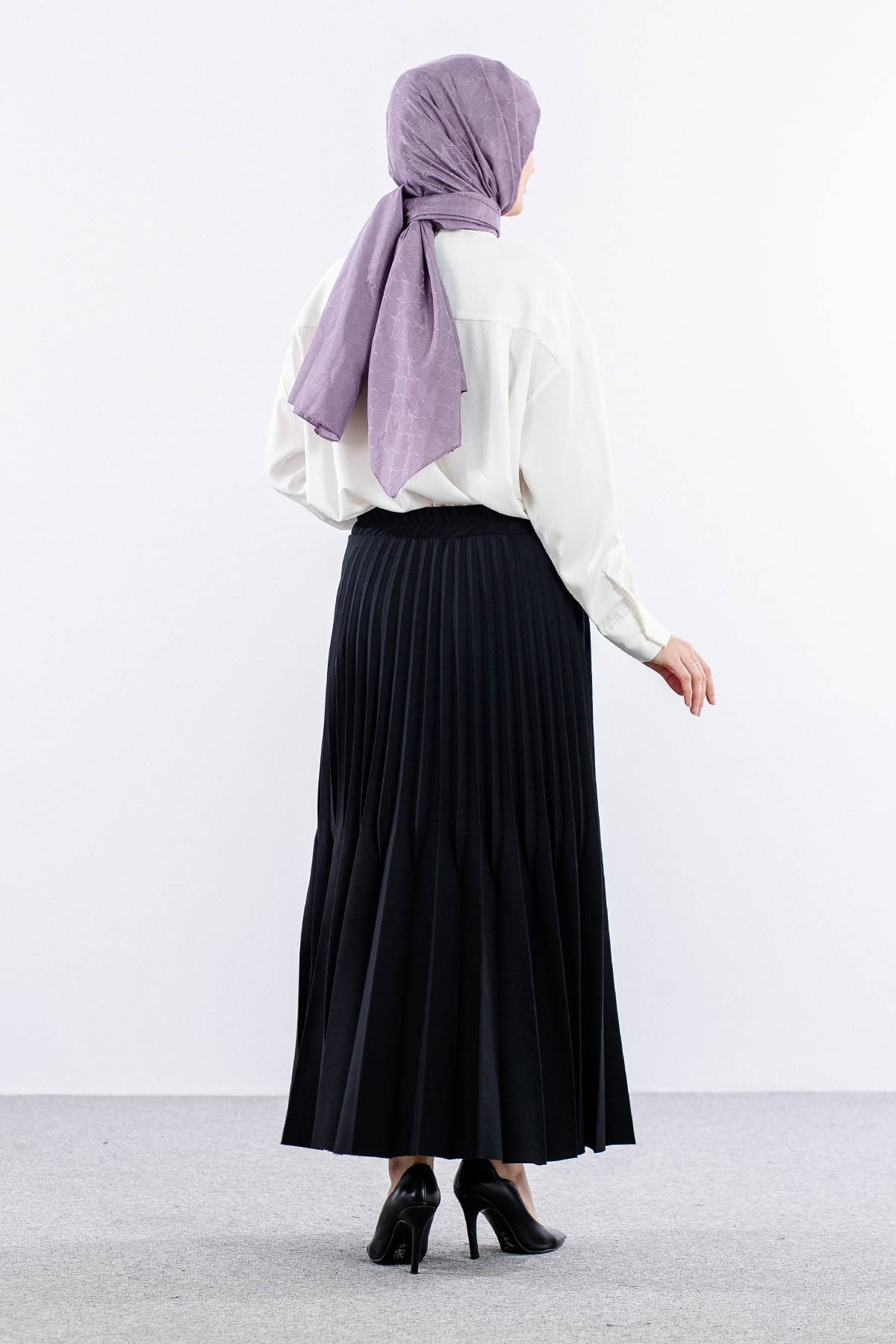 9499-00 Etek 36-42 Pliseli - Siyah - 5