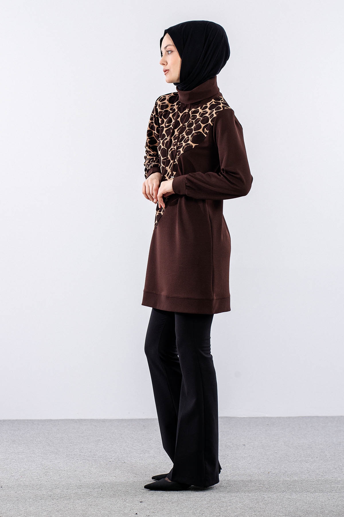 9617 Tunik 2-3-4-5 - Kahve / Bej - 4