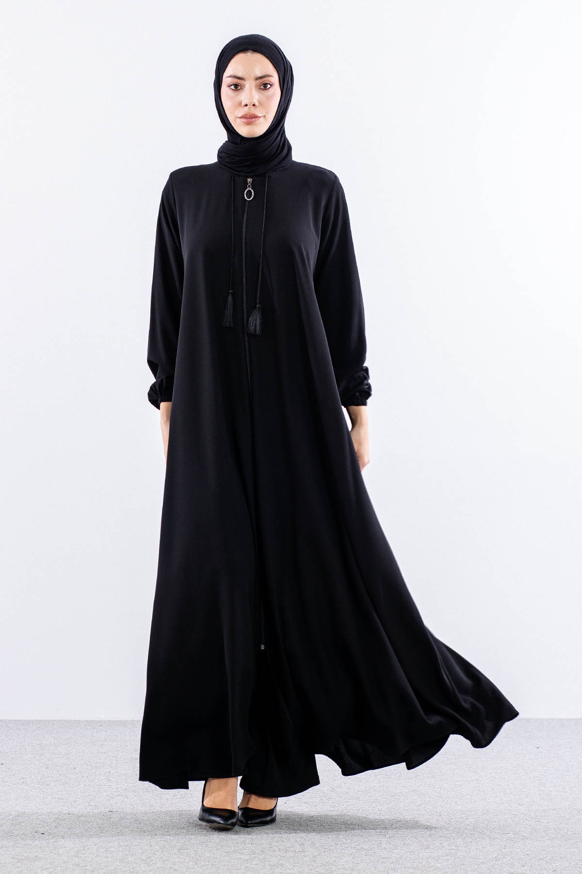 965 Ferace 42-52 Yaz Birce Mevlana - Siyah - 1