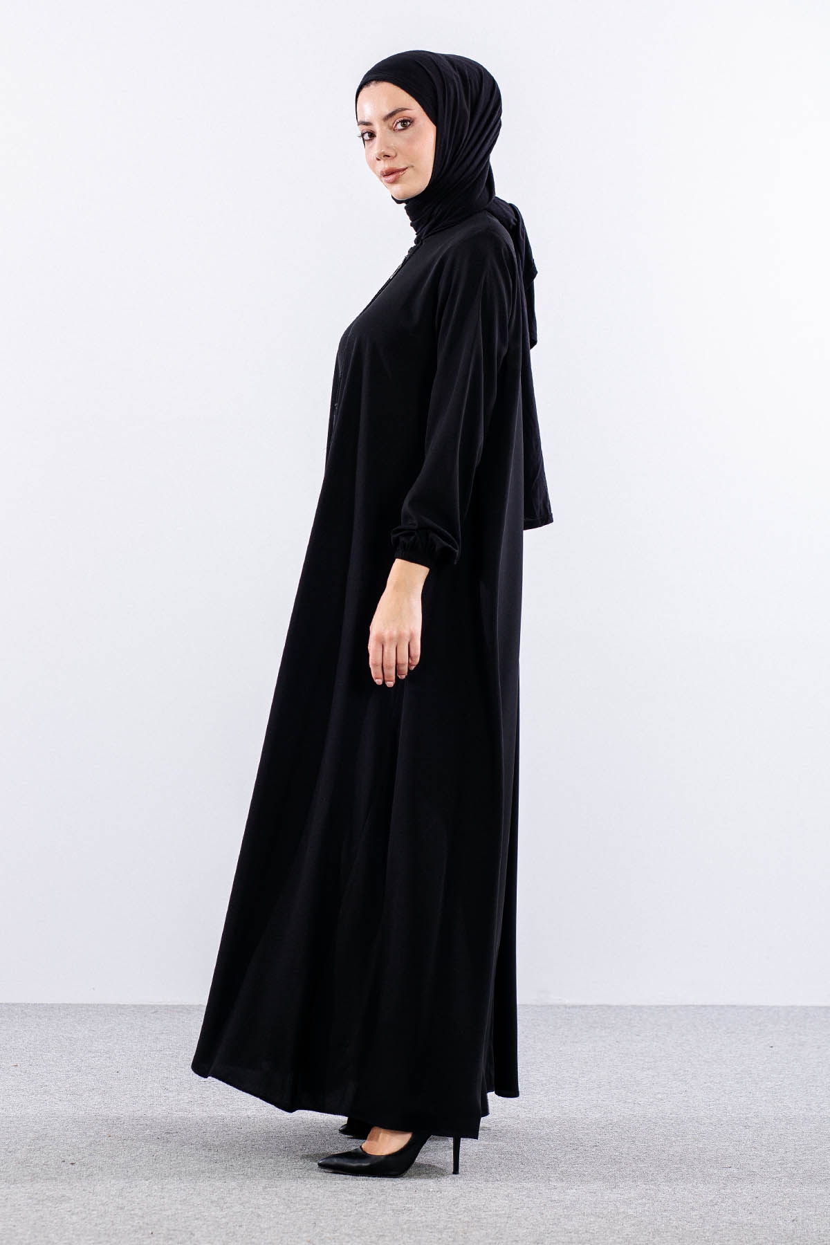 965 Ferace 42-52 Yaz Birce Mevlana - Siyah - 5