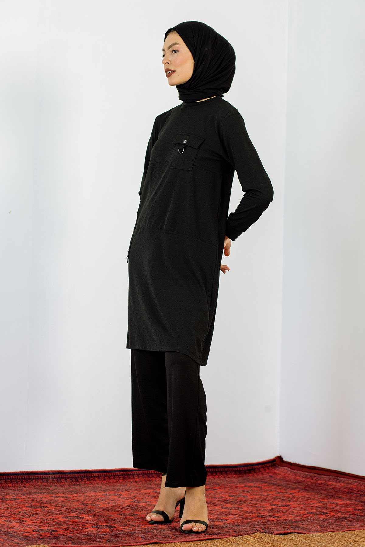 9674 Spor Tunik 2-3-4-5 - Siyah - 1