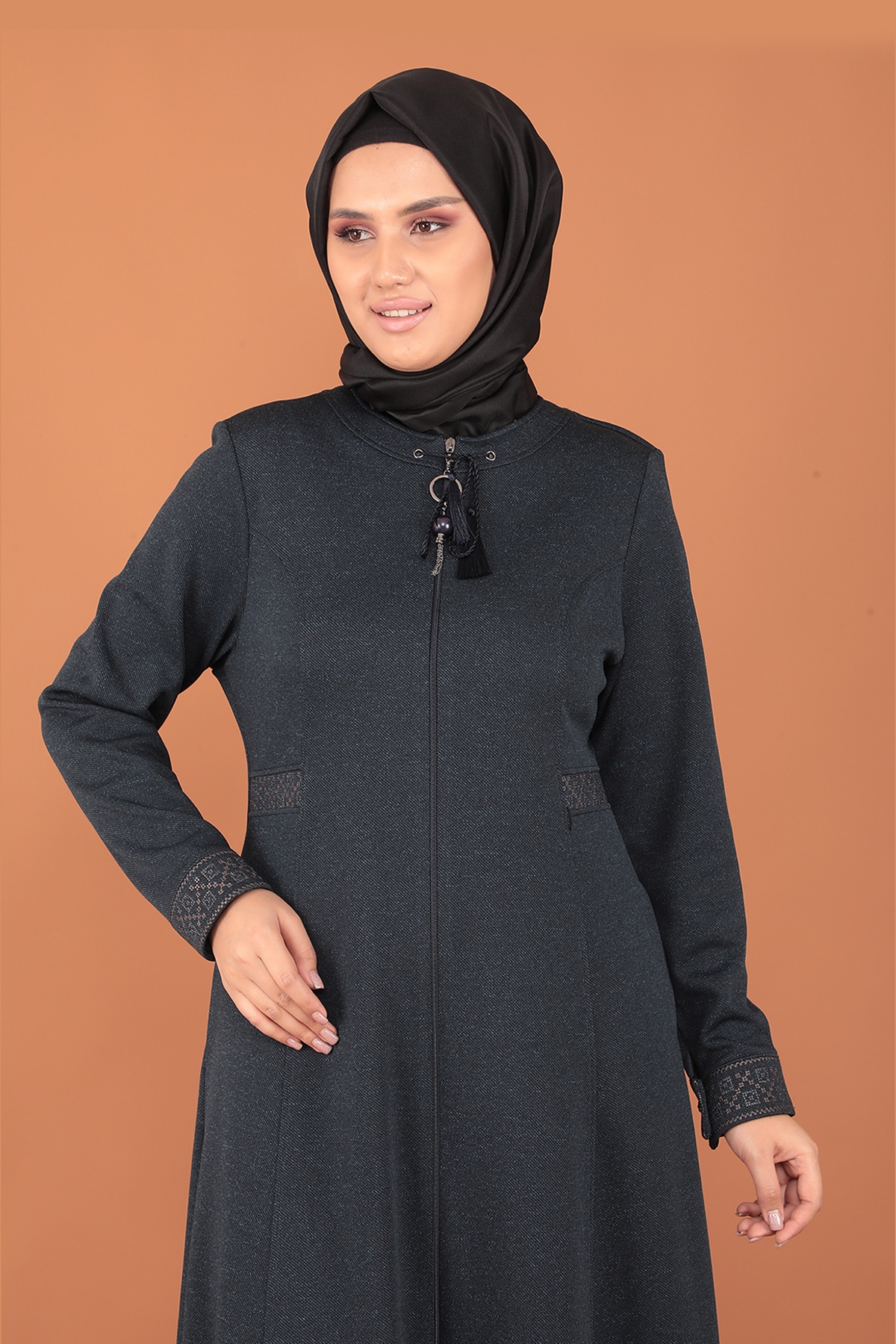 993 Sevda Okyanus Ferace 44-54 - Lacivert - 5