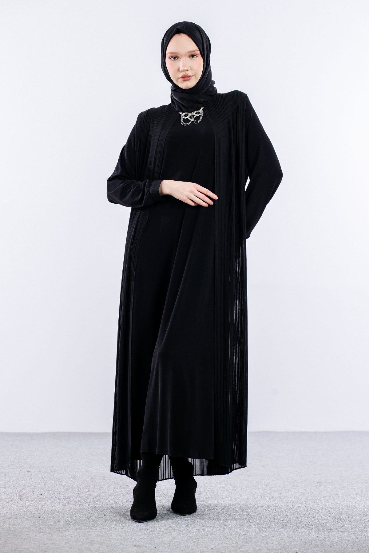 9944 şik Elbise 4-5-6-7 - Siyah - 2