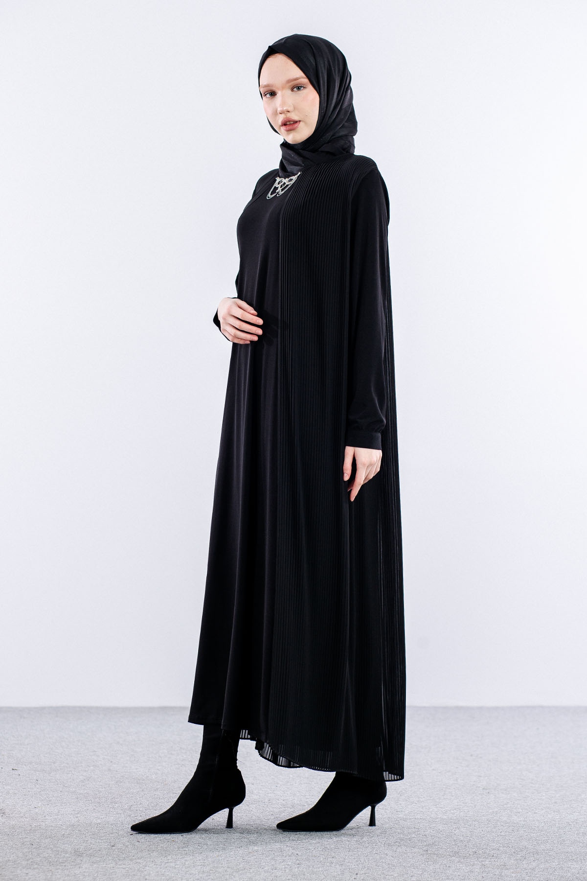 9944 şik Elbise 4-5-6-7 - Siyah - 3