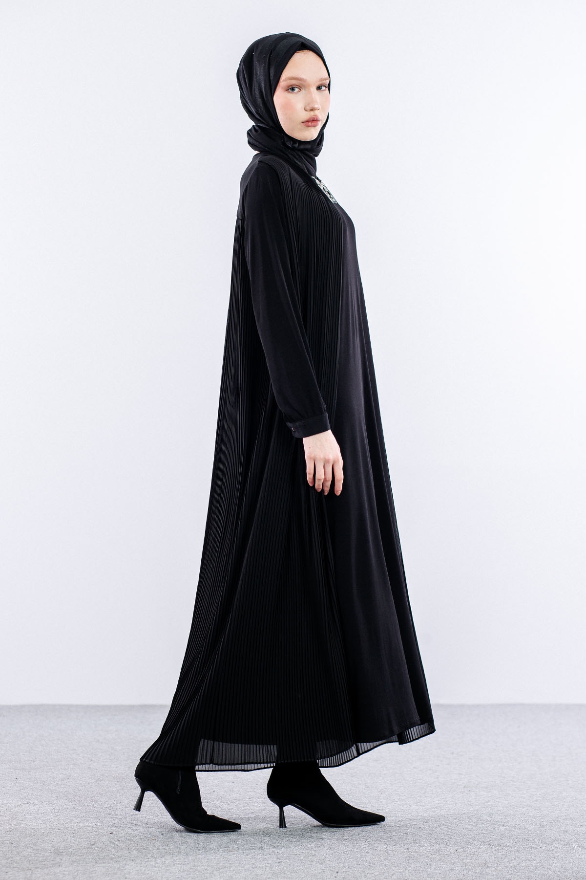 9944 şik Elbise 4-5-6-7 - Siyah - 5