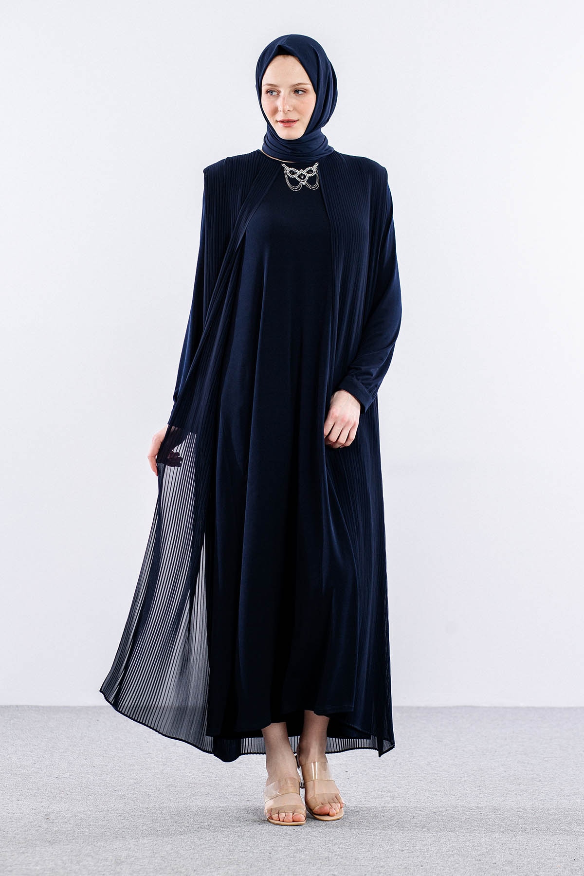 9944 şik Elbise 4-7 - Lacivert - 1