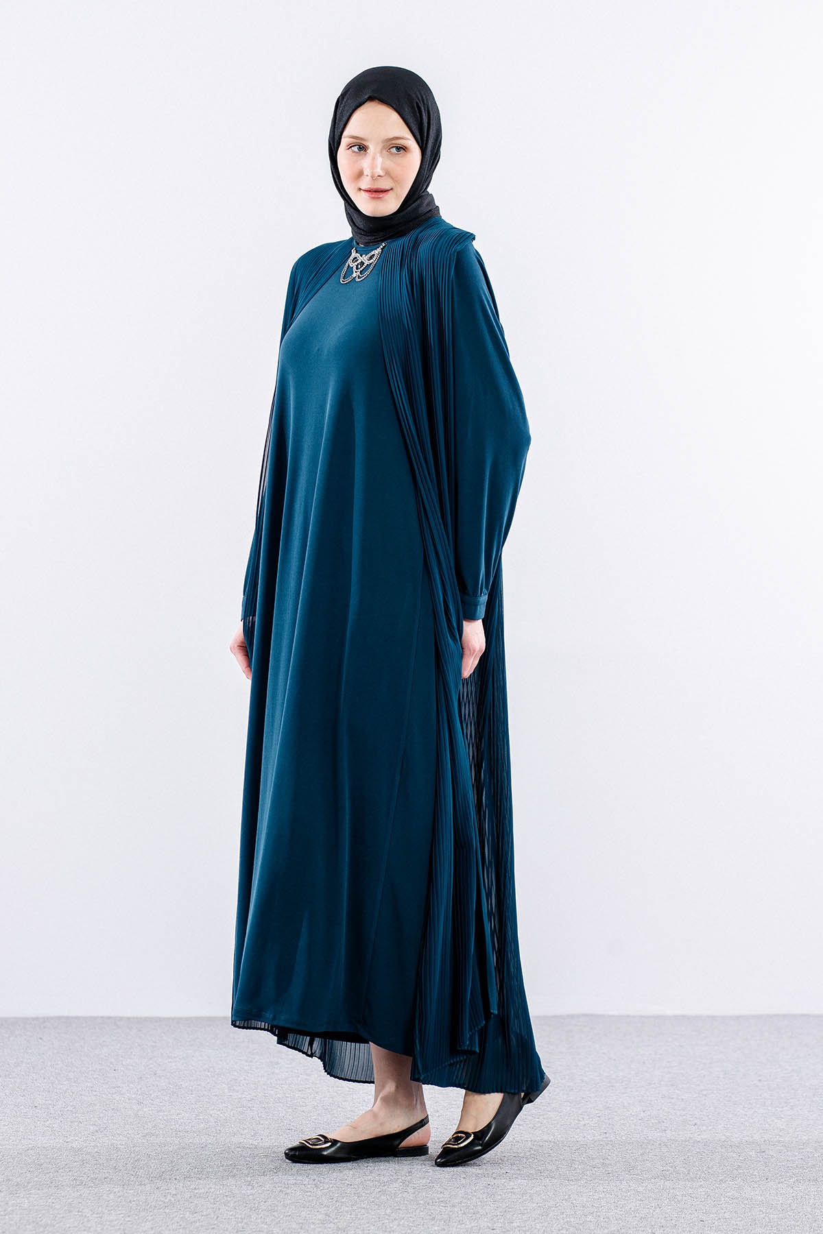 9944 şik Elbise 4-7 - Petrol - 2