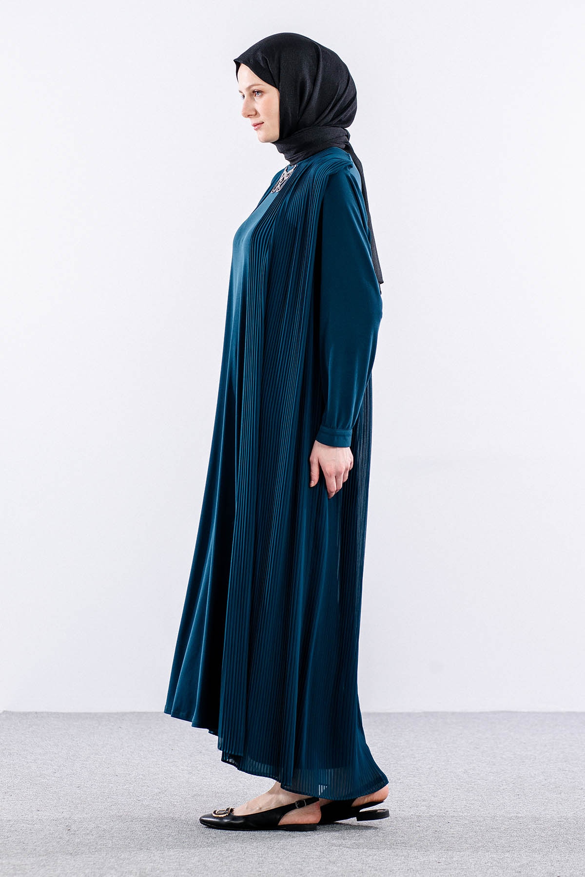 9944 şik Elbise 4-7 - Petrol - 4