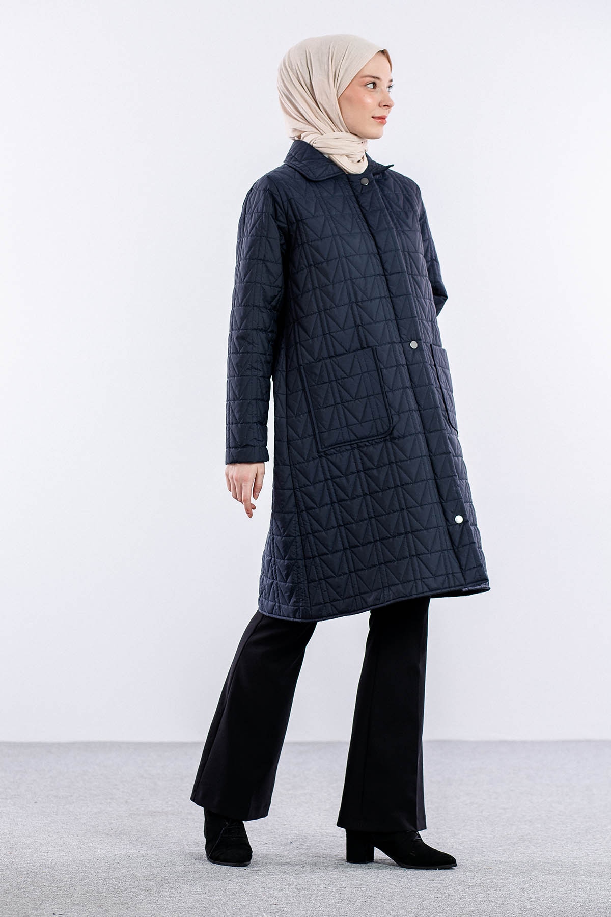 9951 Kapitone Kaban 46-52 - Lacivert - 4