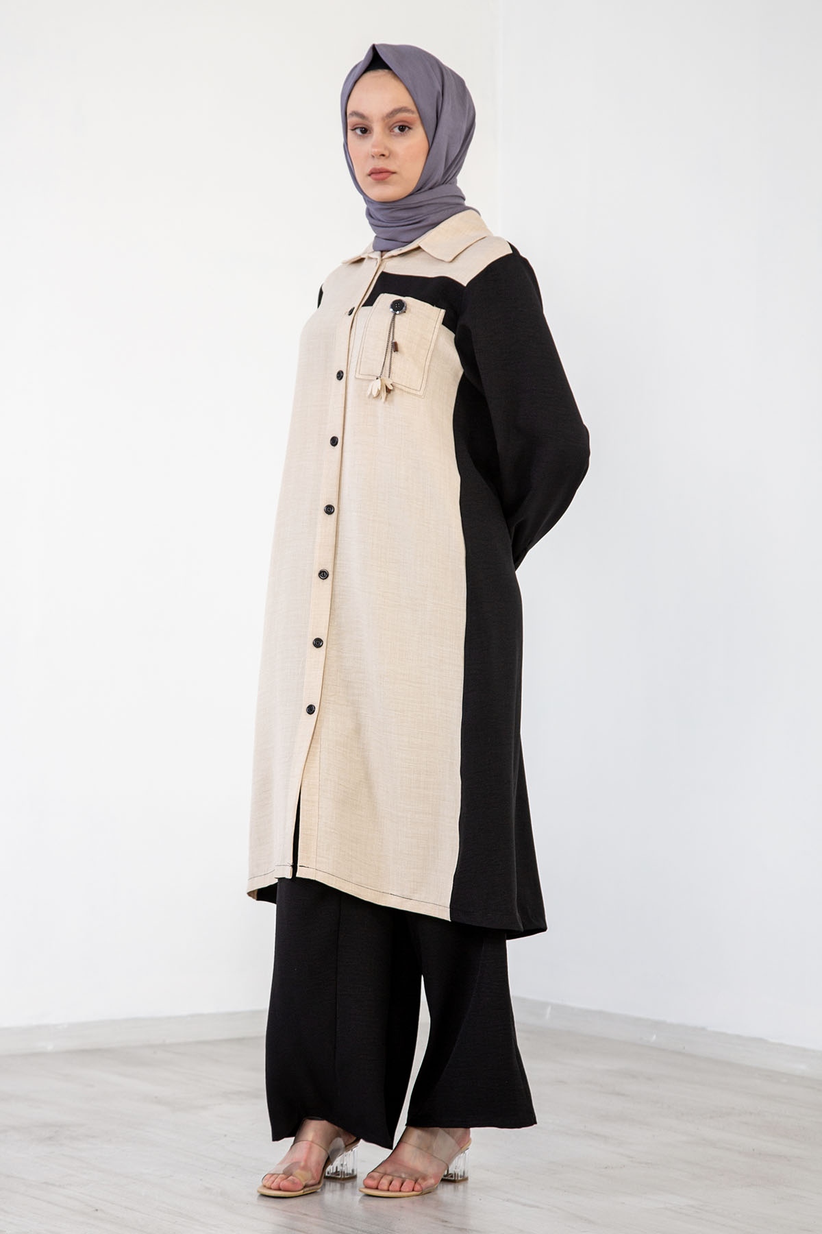 Atike Renk Takim 40-44 - Siyah_krem - 2