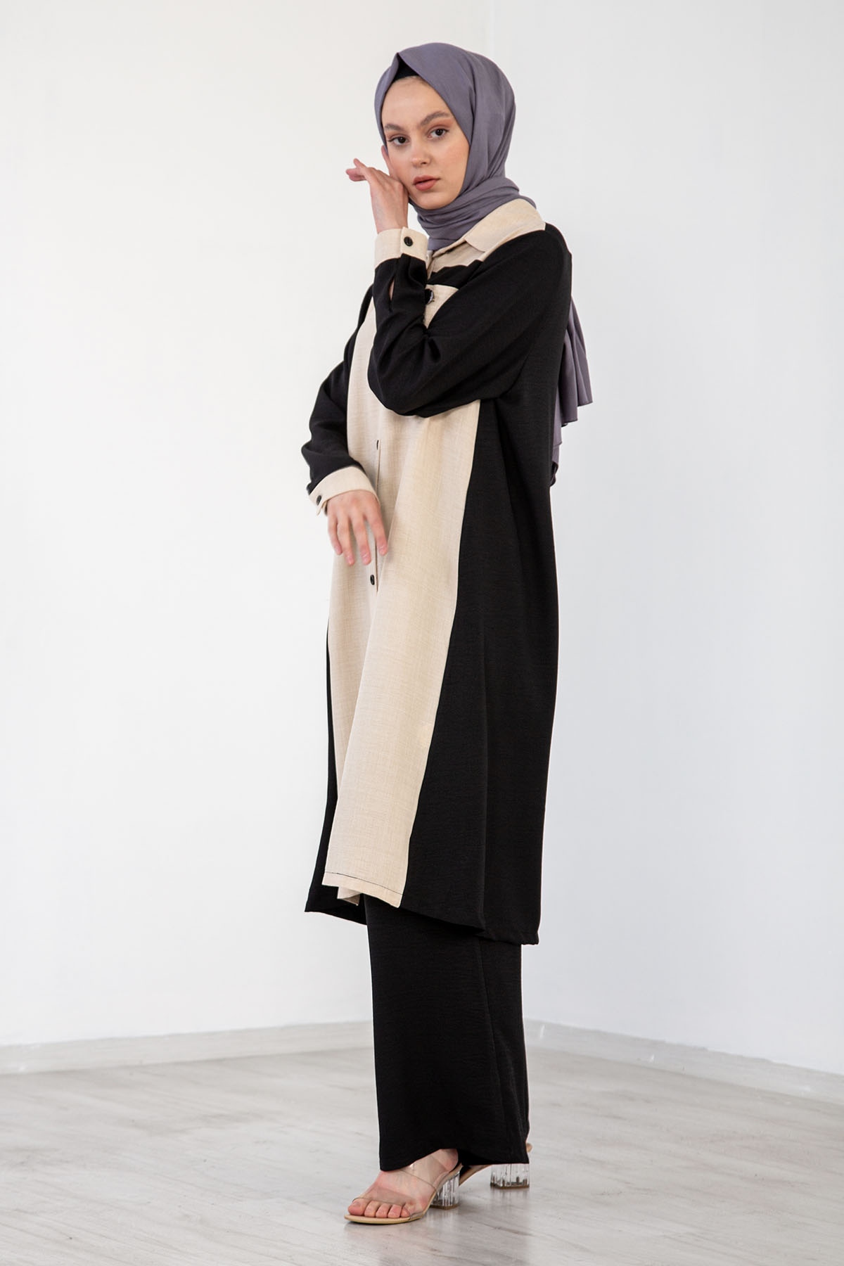 Atike Renk Takim 40-44 - Siyah_krem - 3