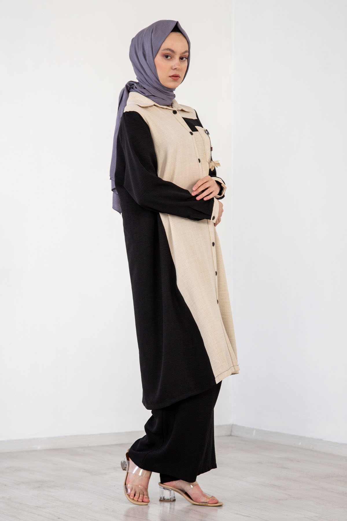 Atike Renk Takim 40-44 - Siyah_krem - 4