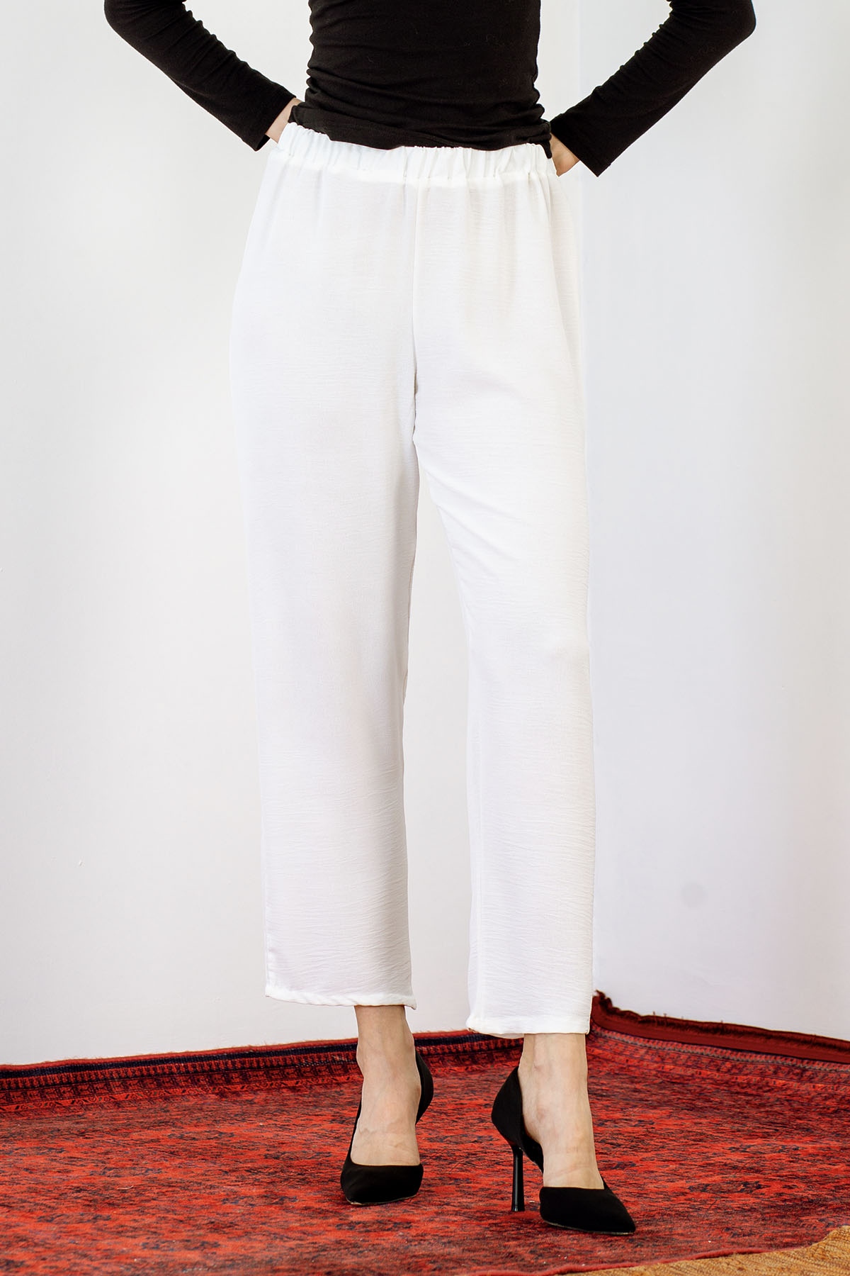 Ayrobin Pantolon 40-48 - Beyaz - 1