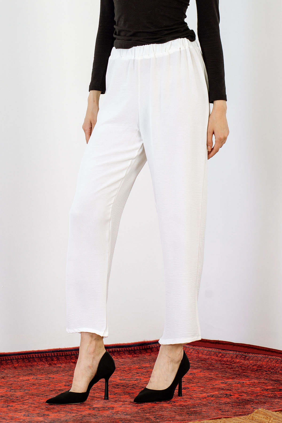 Ayrobin Pantolon 40-48 - Beyaz - 2