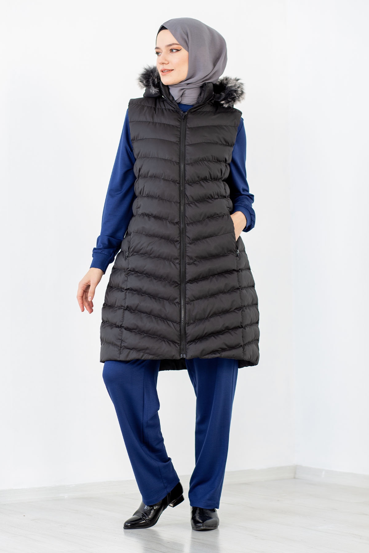 Büyük B.şişme Yelek 46-56 - Siyah - 1