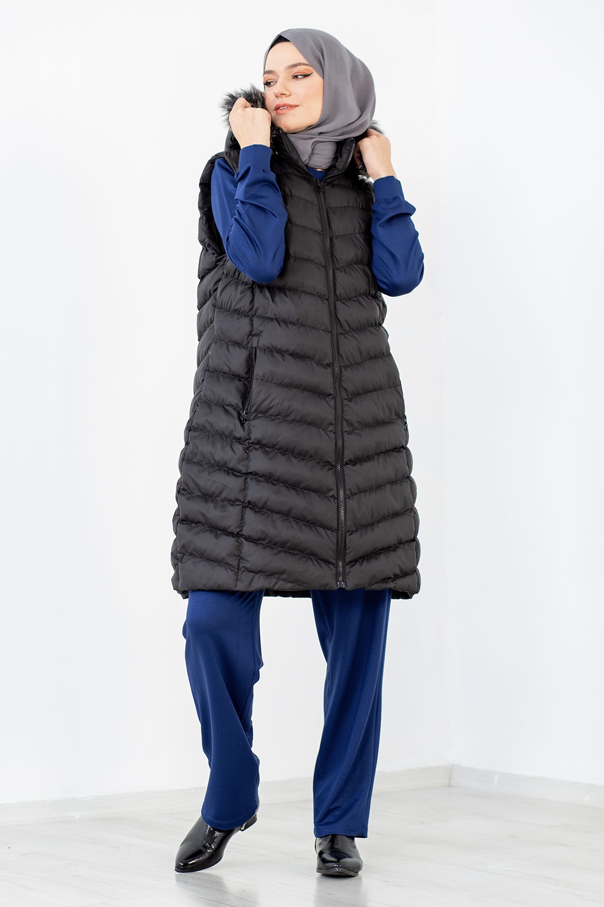 Büyük B.şişme Yelek 46-56 - Siyah - 2