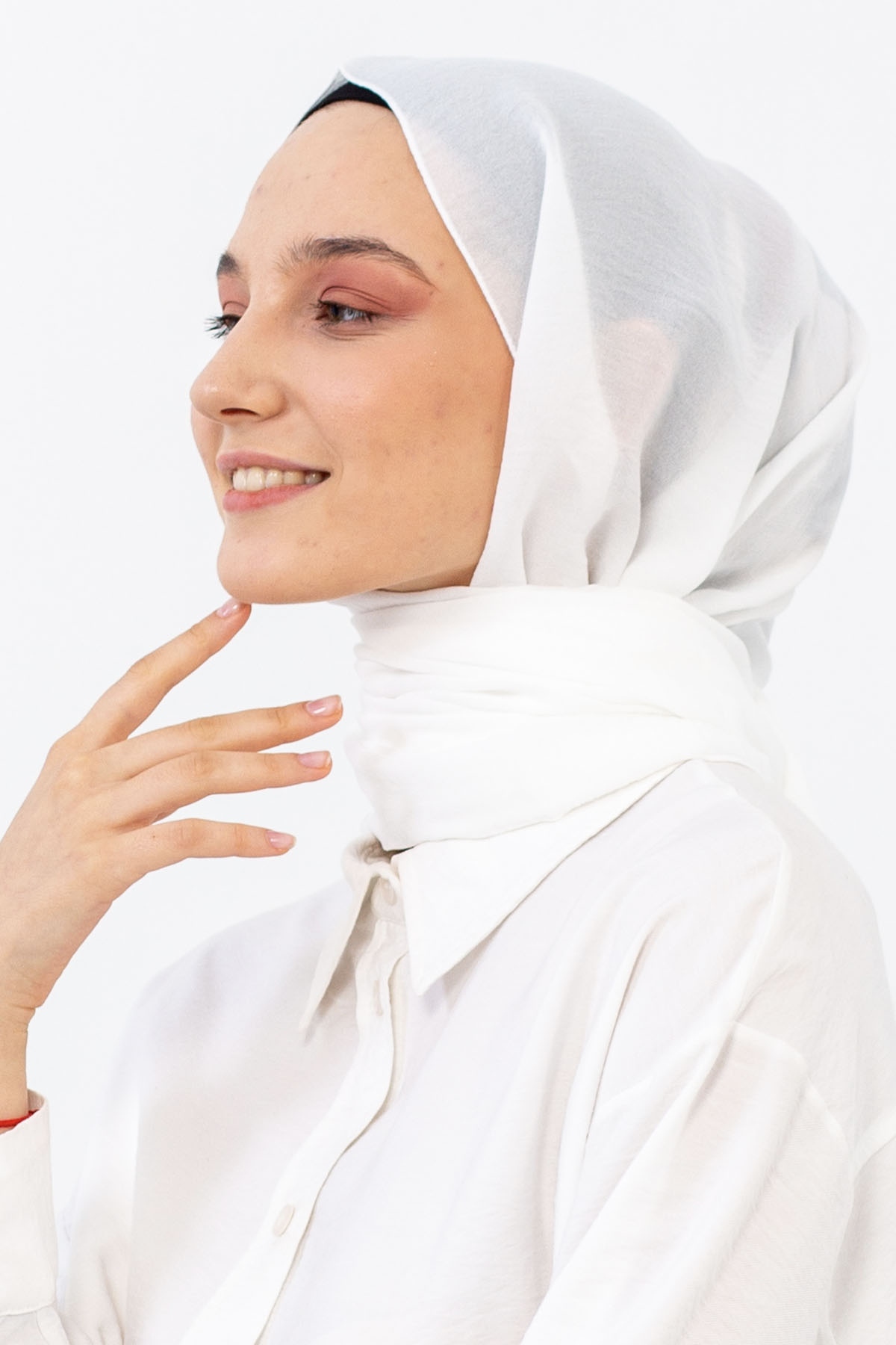 Cazz şal Bulut - Ekru - 3