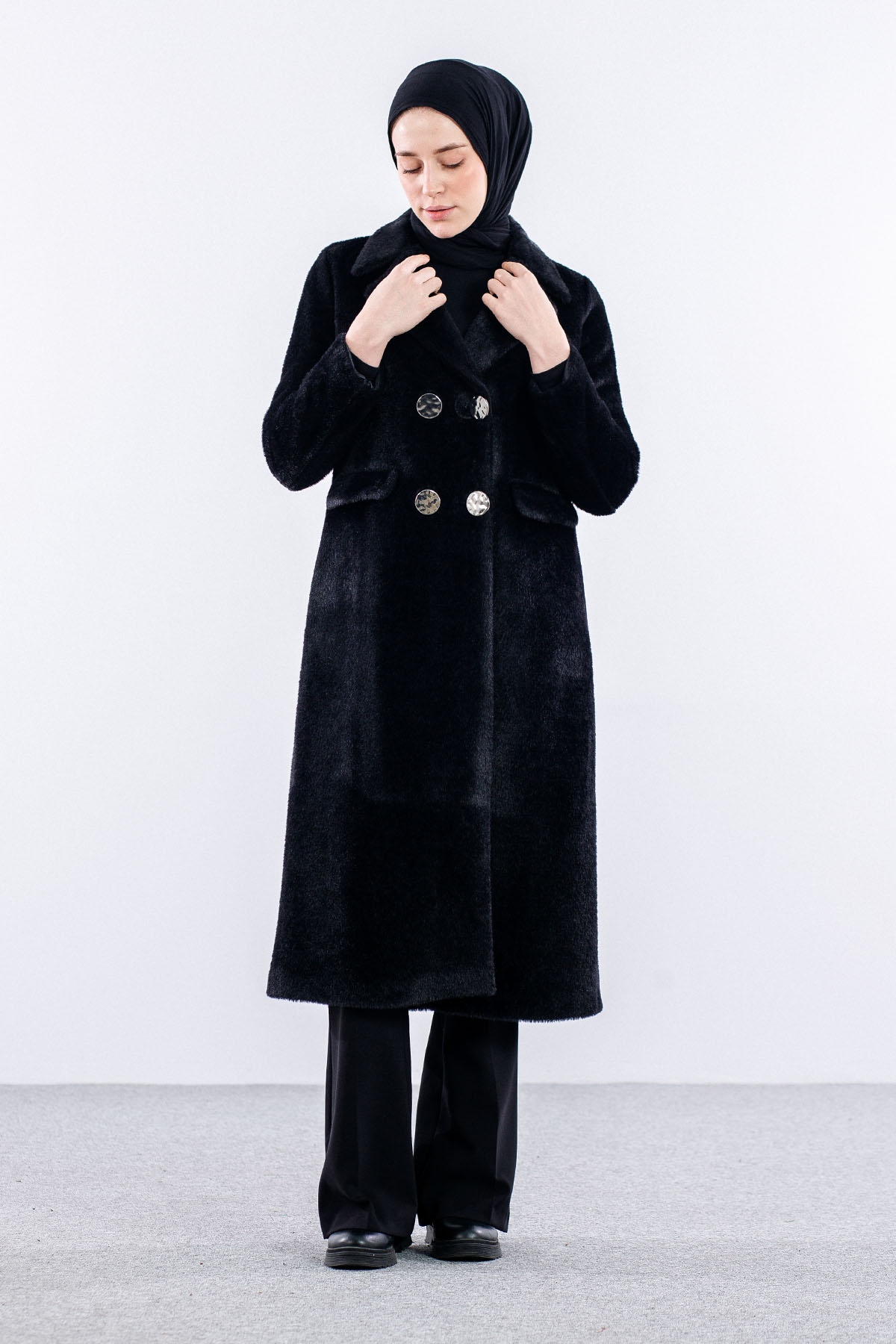 D1436 Prenses Kap 38-44 - Siyah - 2