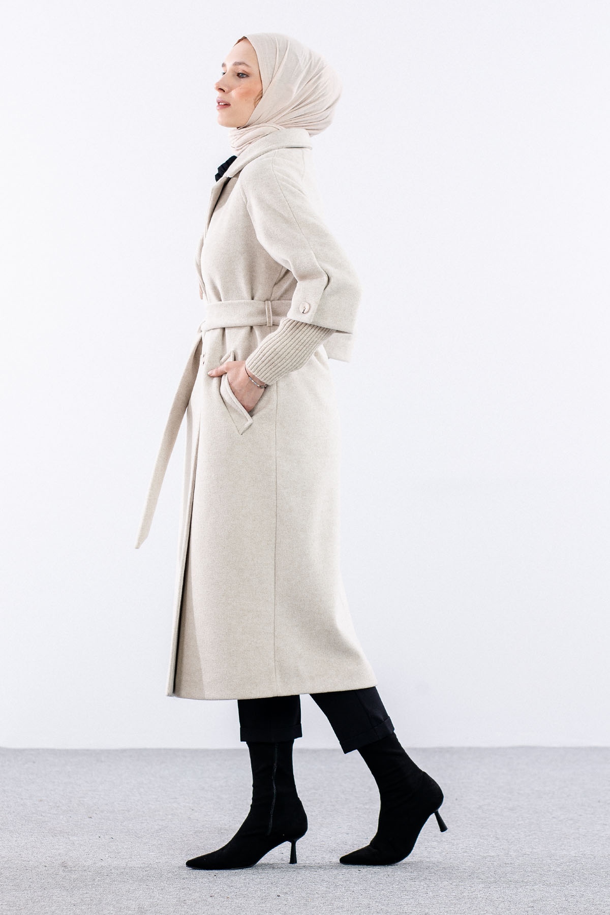 D1451 Kaşe Kap 38-44 - Ekru - 3