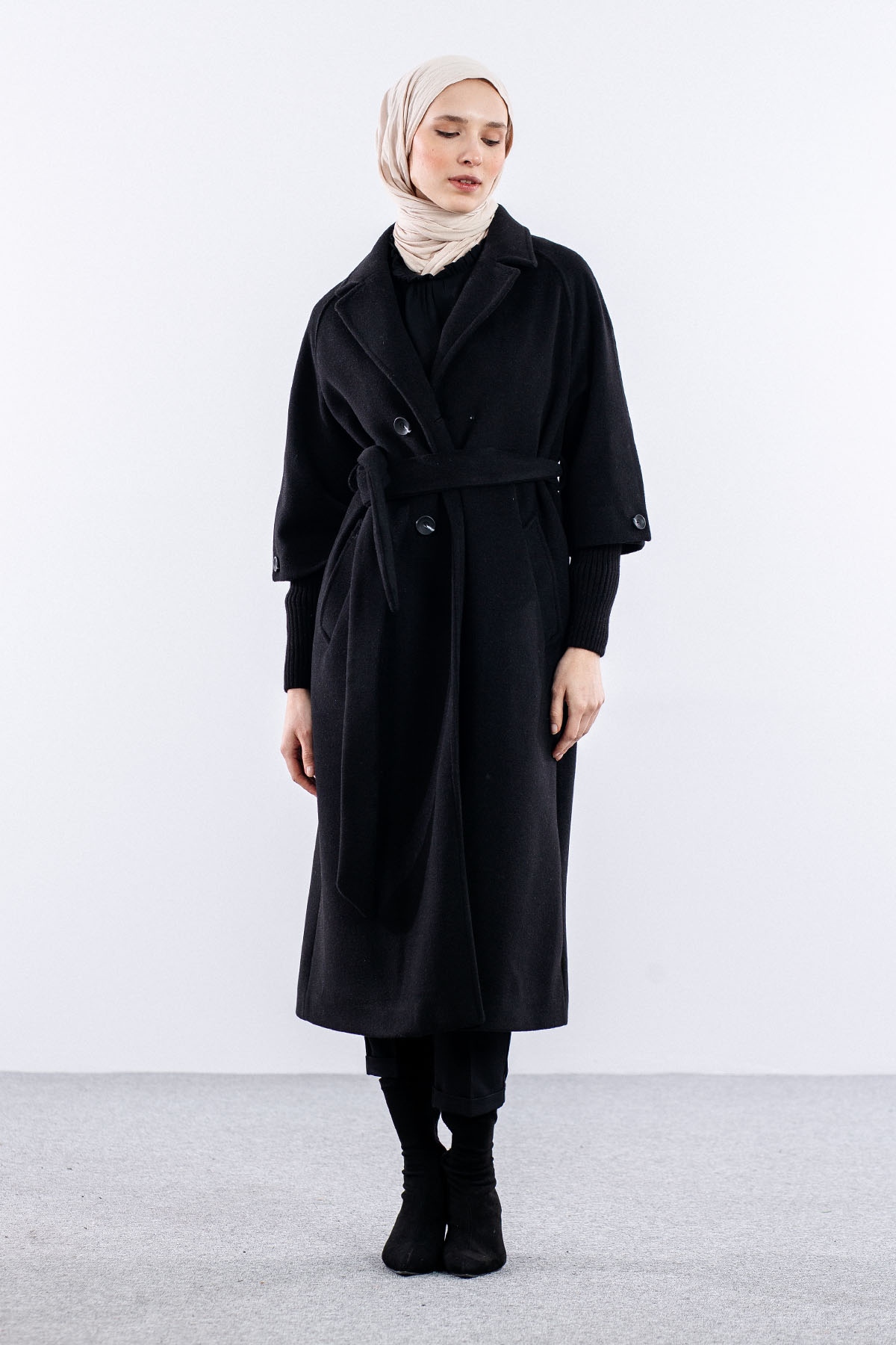 D1451 Kaşe Kap 38-44 - Siyah - 1