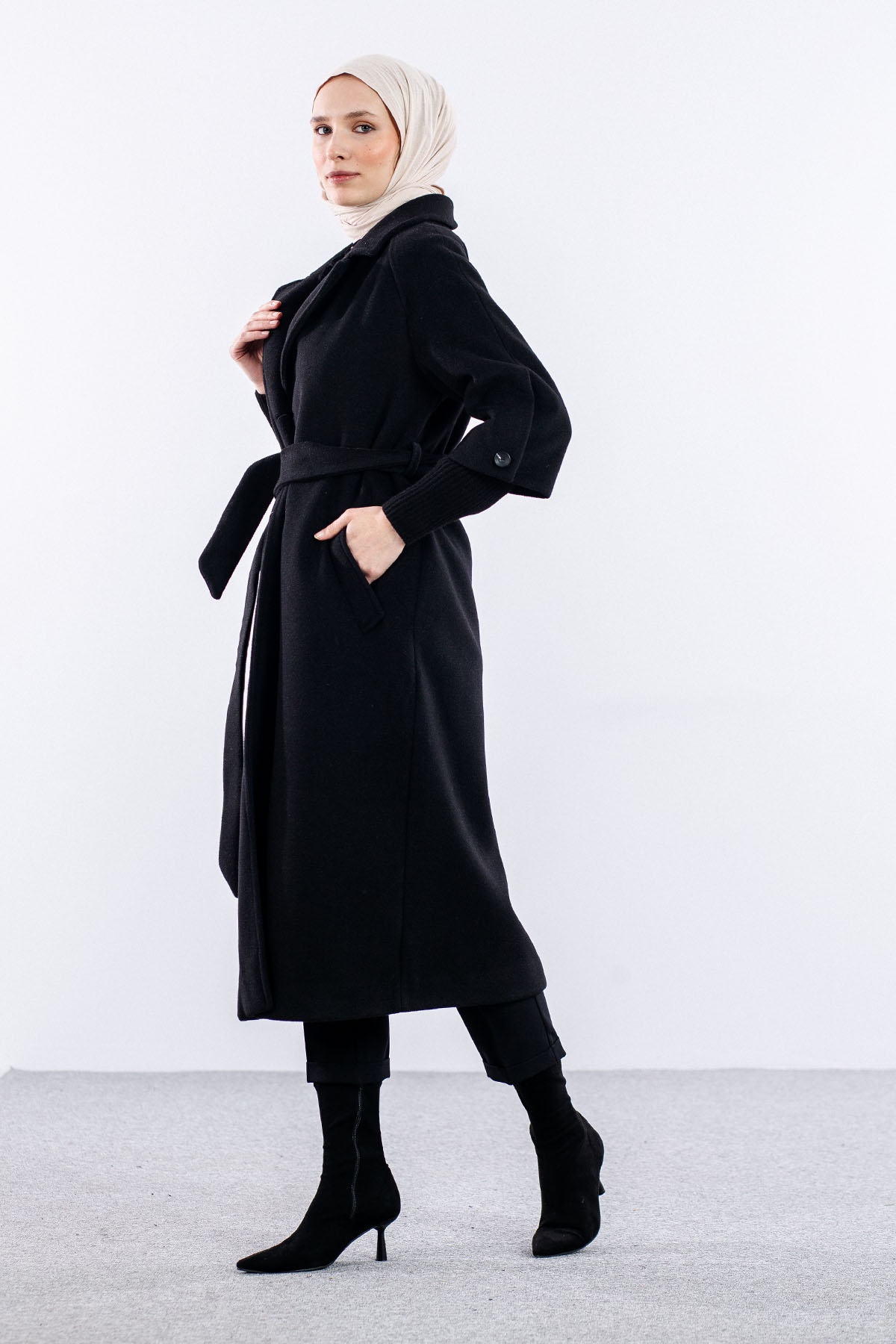 D1451 Kaşe Kap 38-44 - Siyah - 3