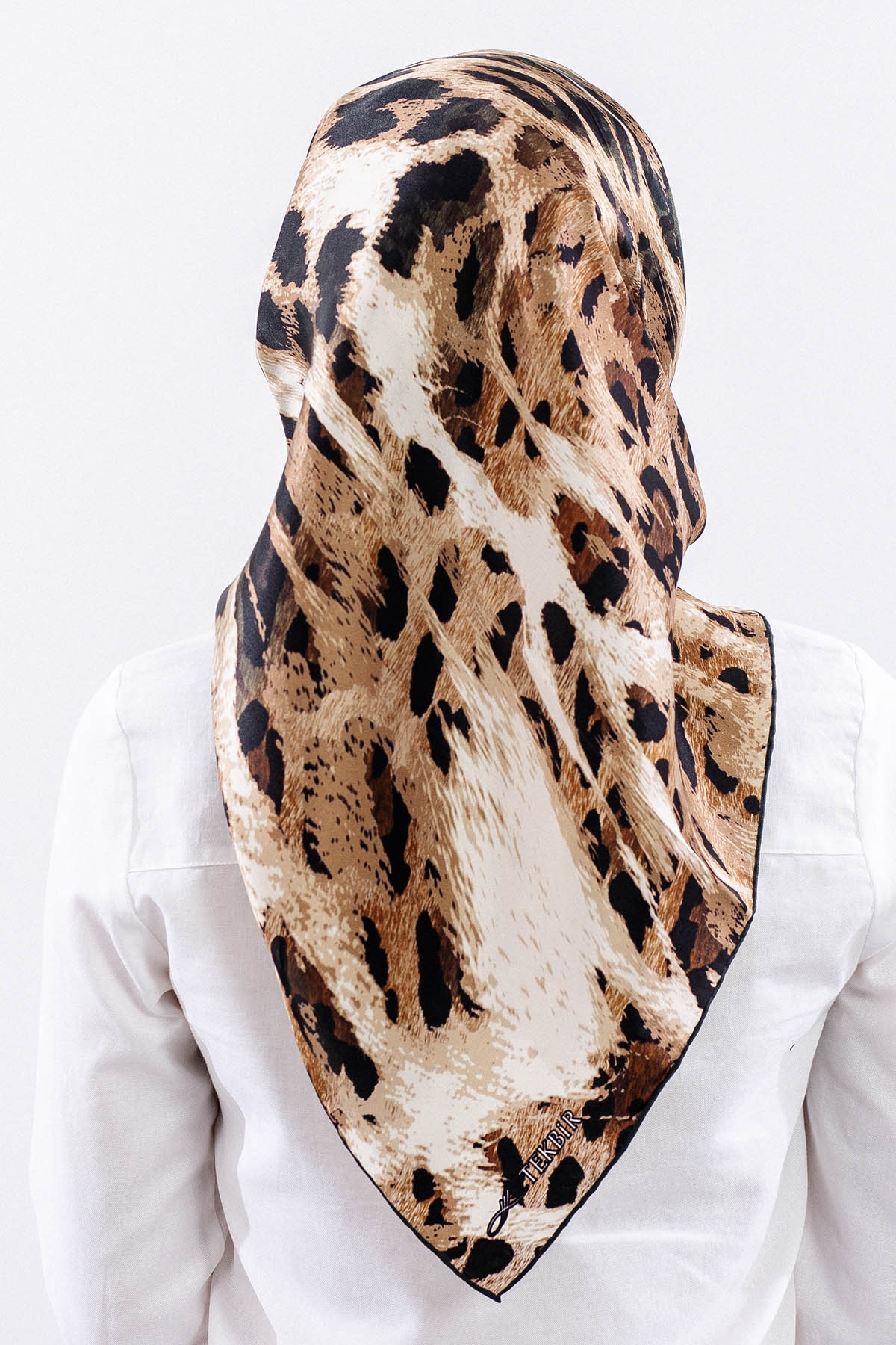 Dg11465 İpek Eşarp 90*90 Sura Dokuma - Yesil - 4