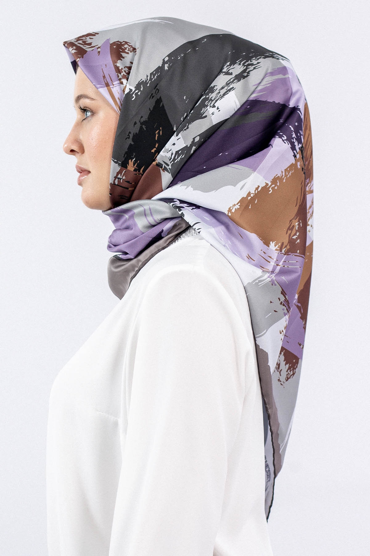 Dg3242 Polyester Eşarp - Vizon - 2