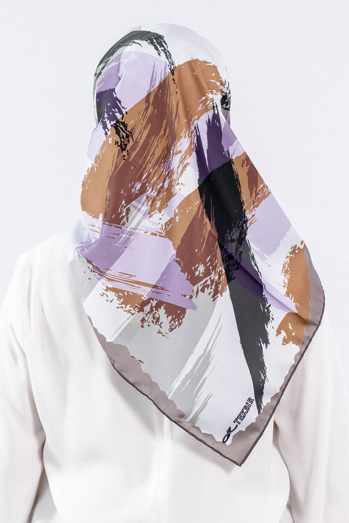 Dg3242 Polyester Eşarp - Vizon - 3