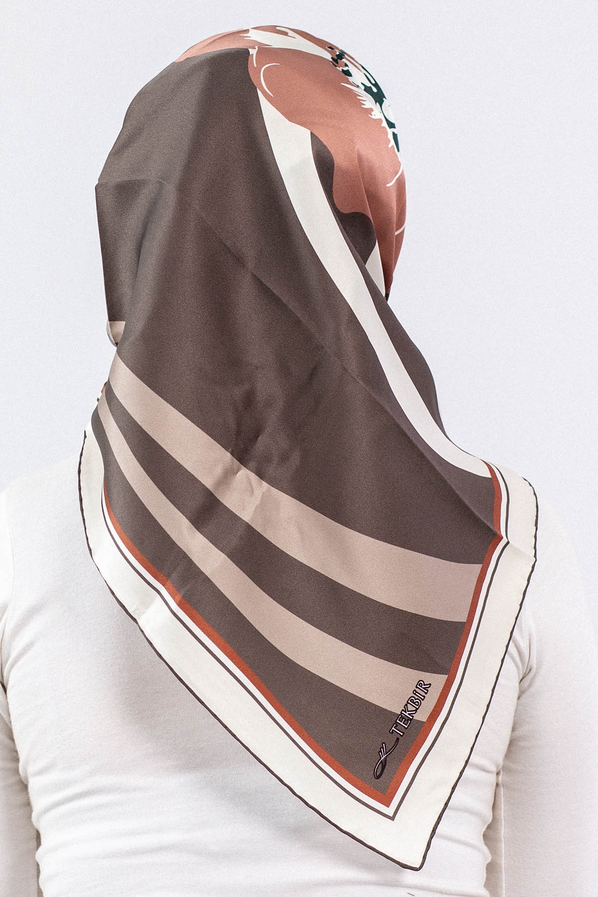 Dg7546 İpek Eşarp Sura - Vizon - 3