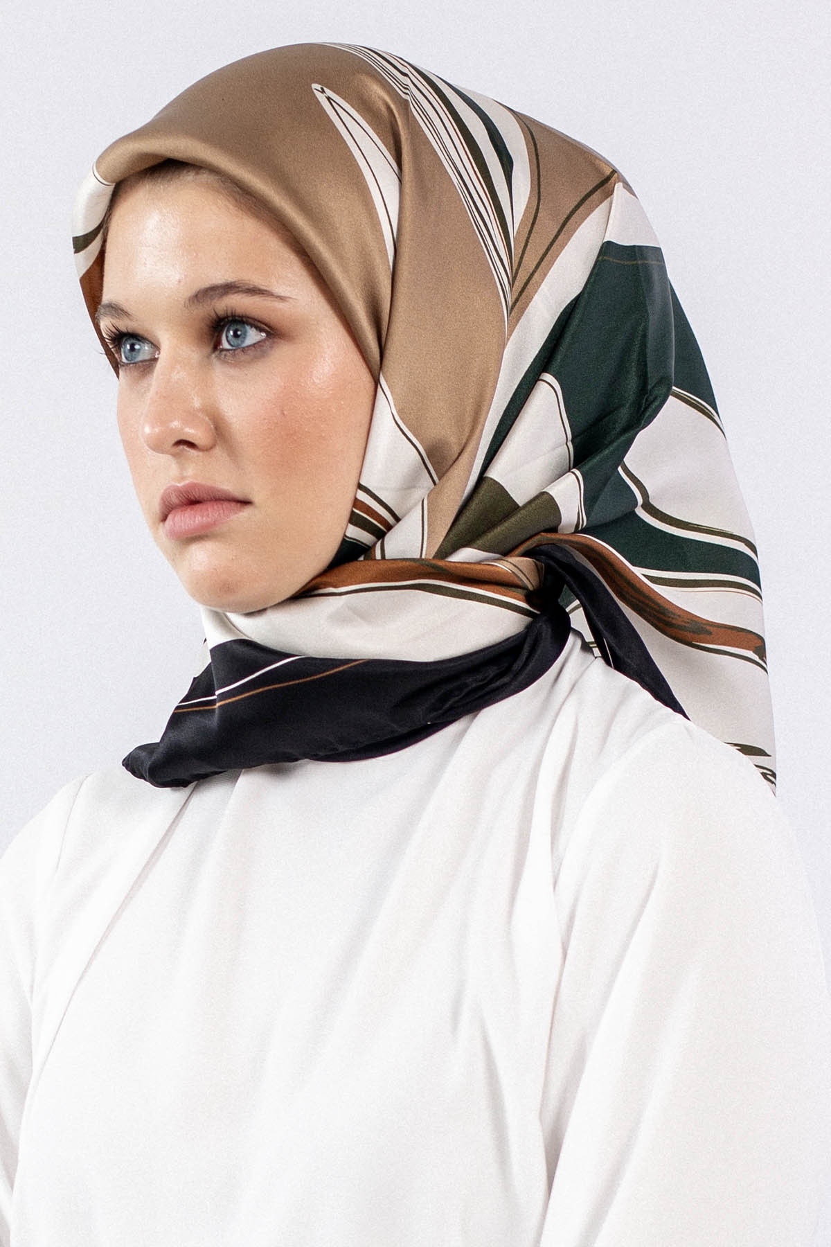 Dg7547 İpek Eşarp Sura - Tas - 1