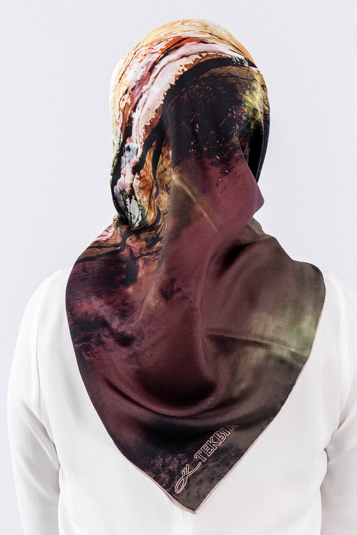 Dg7611 İpek Eşarp Tvil - Bej_murdum - 3