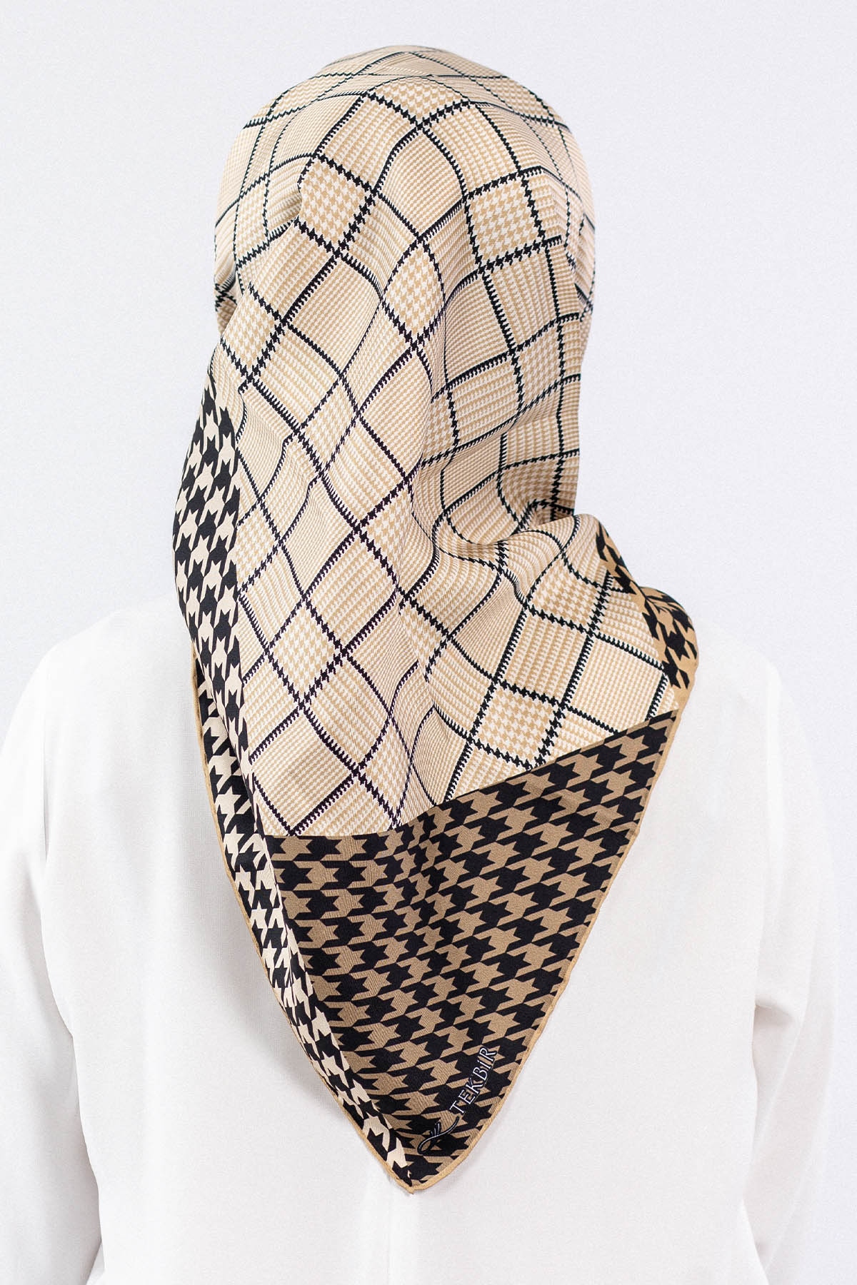 Dg7614 İpek Eşarp - Gold - 3