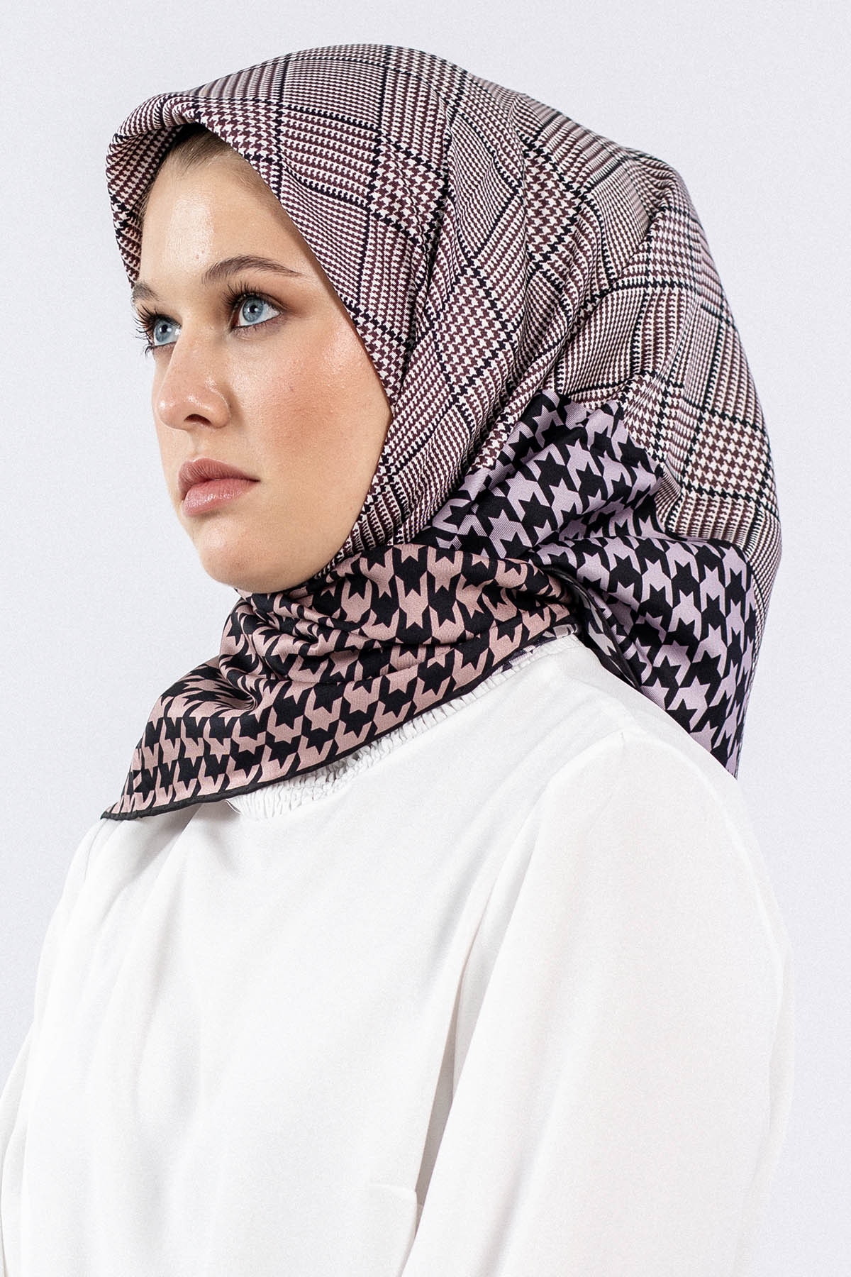 Dg7614 İpek Eşarp - Haki - 1