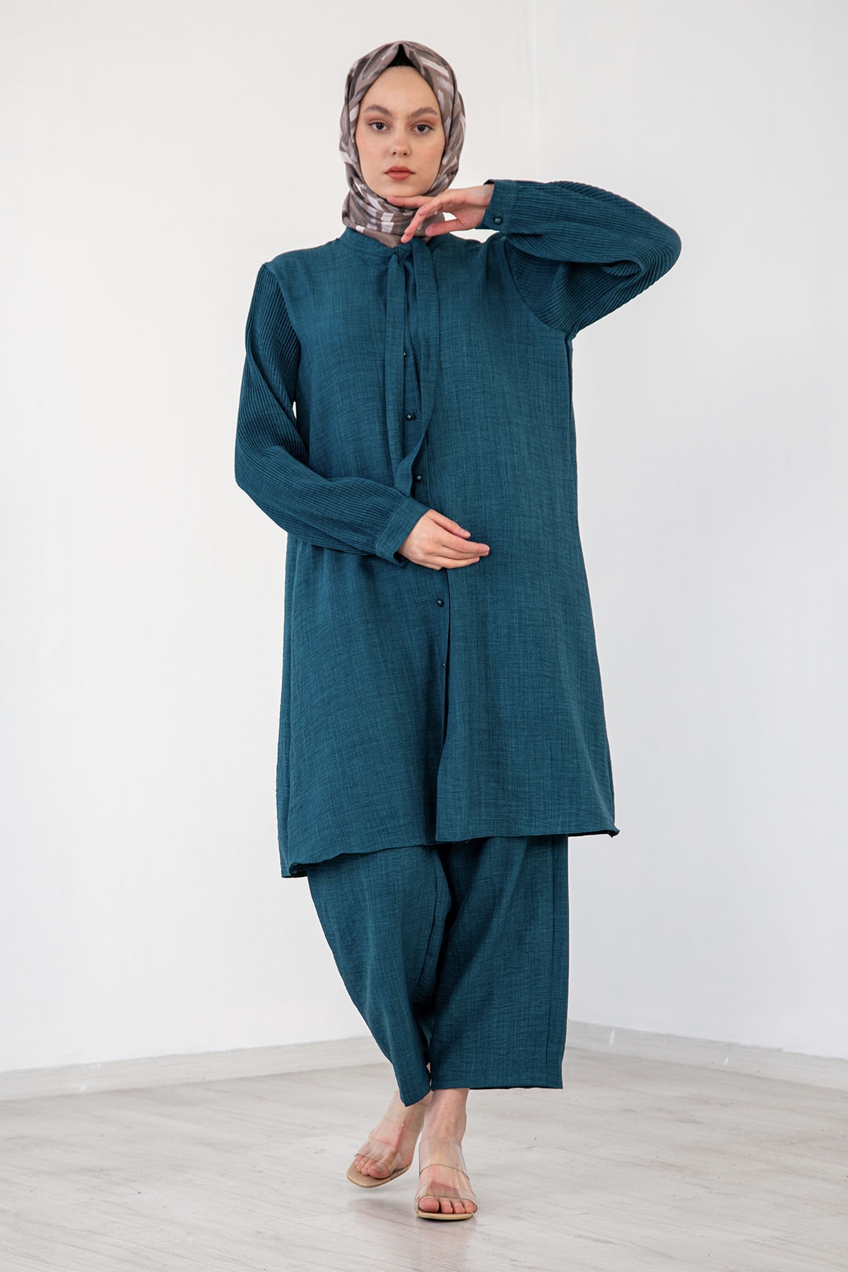 Dilan Takim 46-56 Flar - Petrol - 2