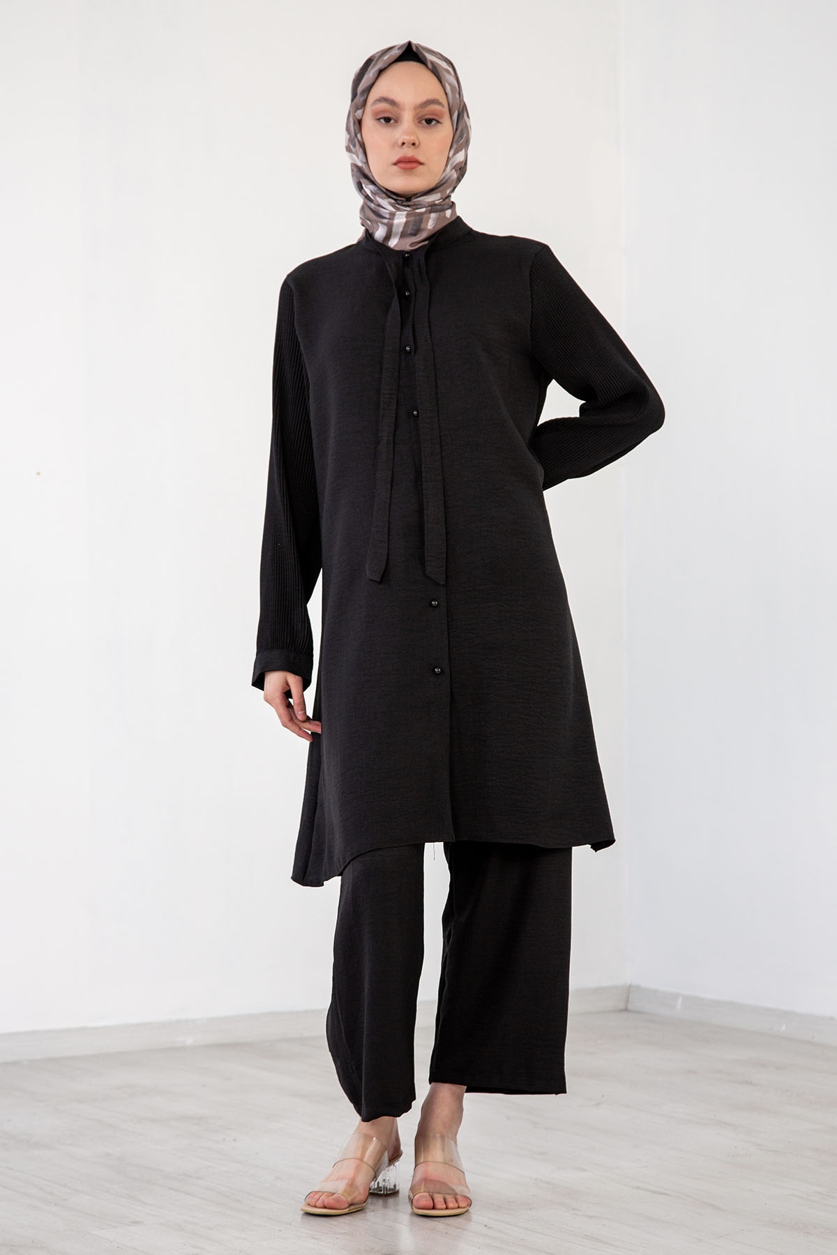 Dilan Takim 46-56 Flar - Siyah - 1