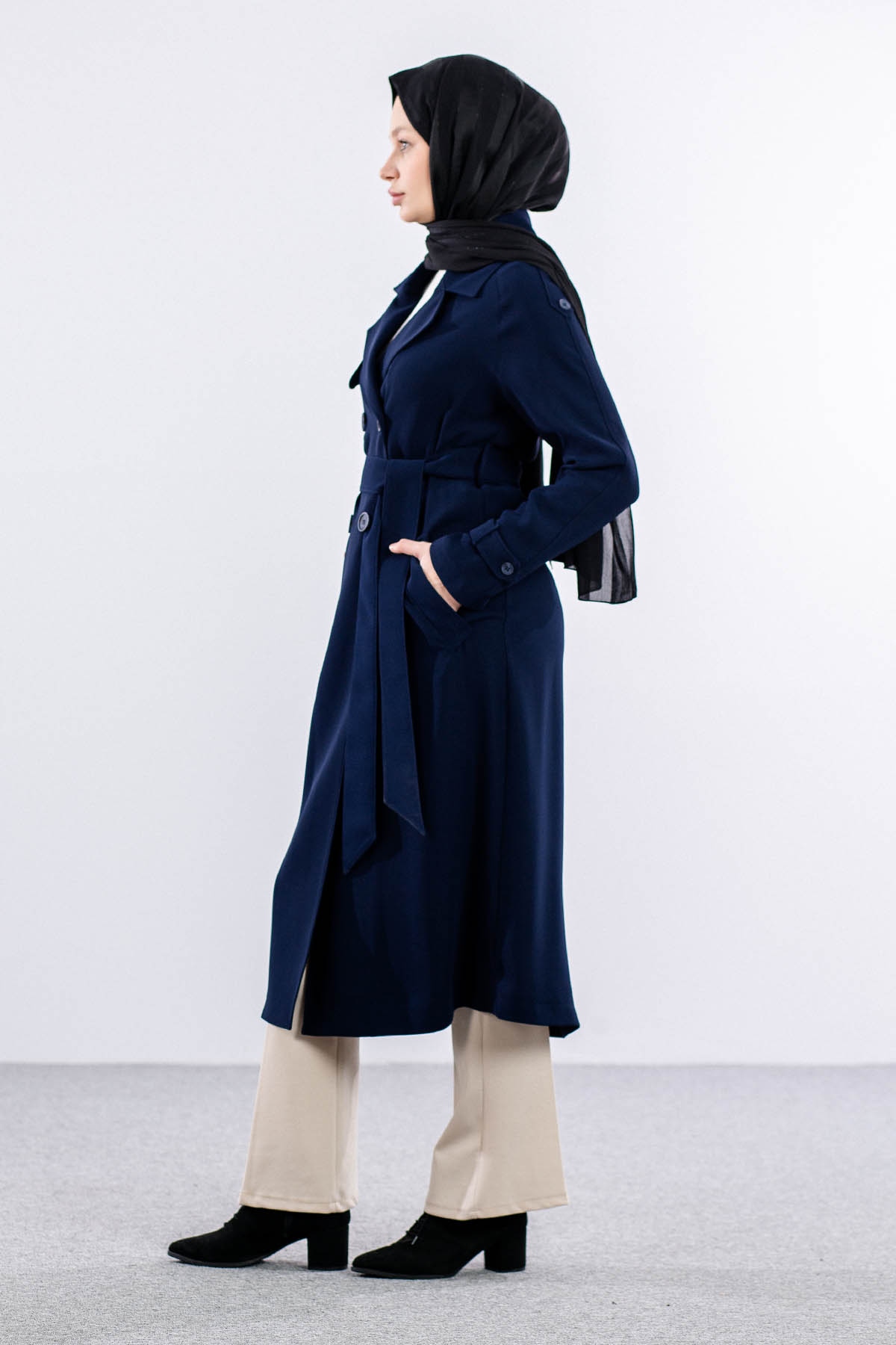 E-1447 Kap 38-44 Krep - Lacivert - 3