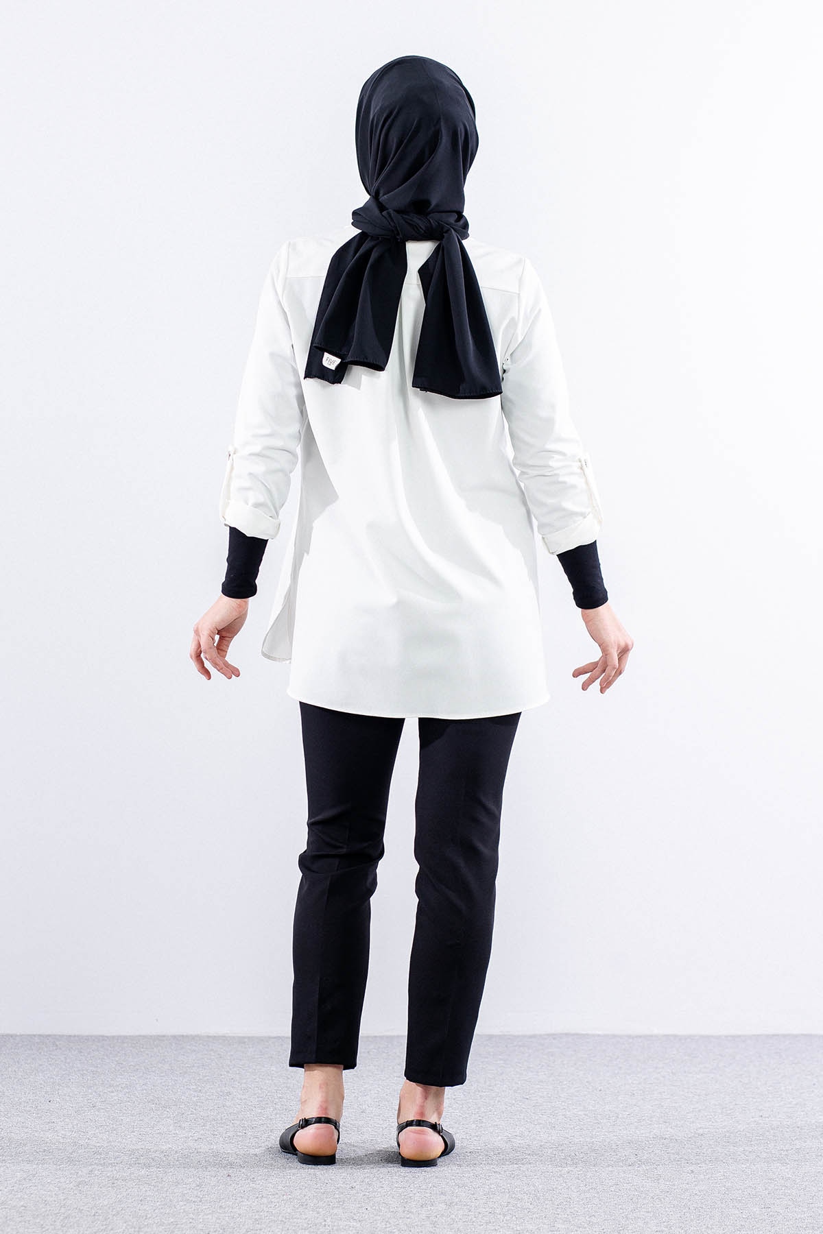 E-1465 Ceket 38-46 - Beyaz - 5