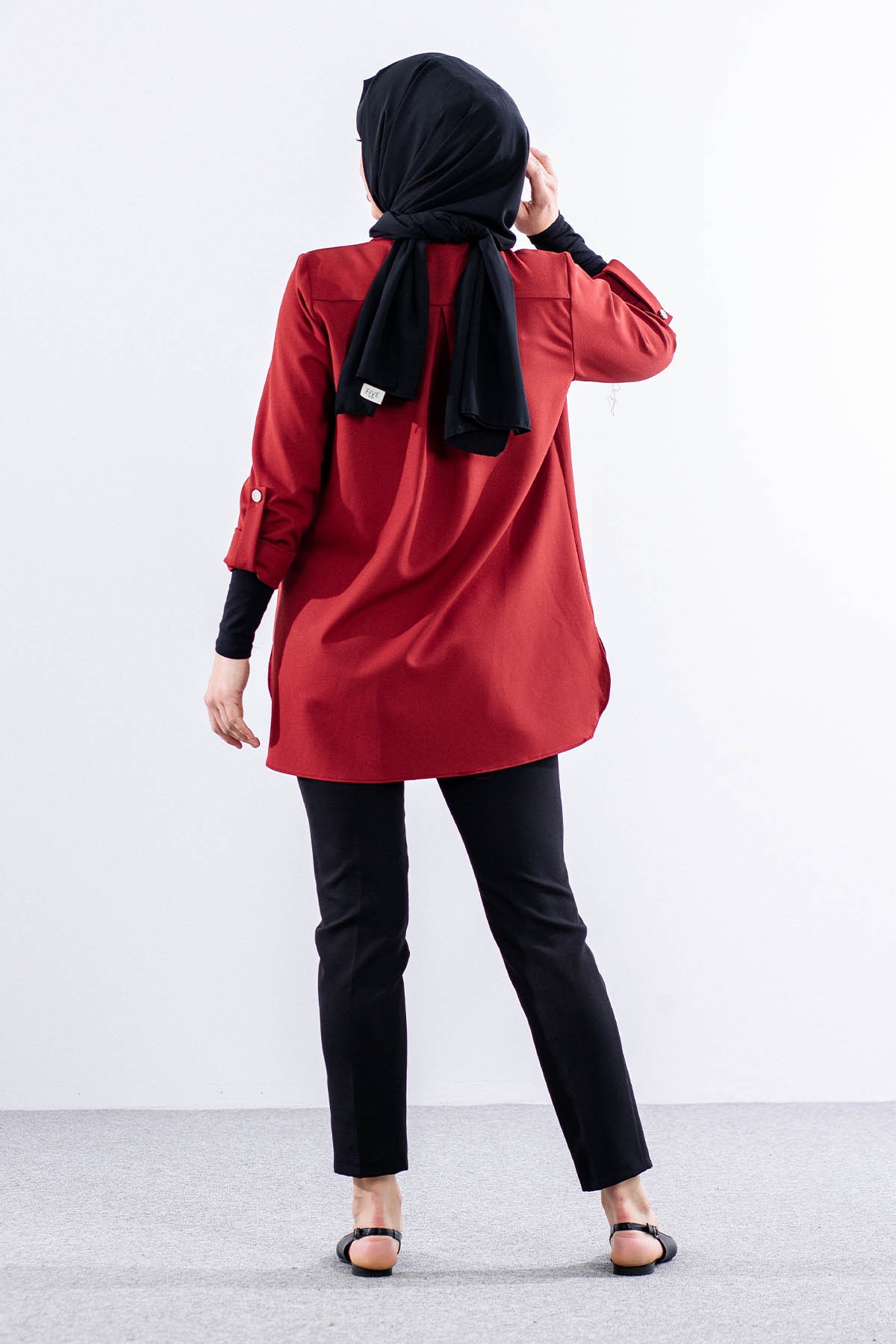 E-1465 Ceket 38-46 - Bordo - 4