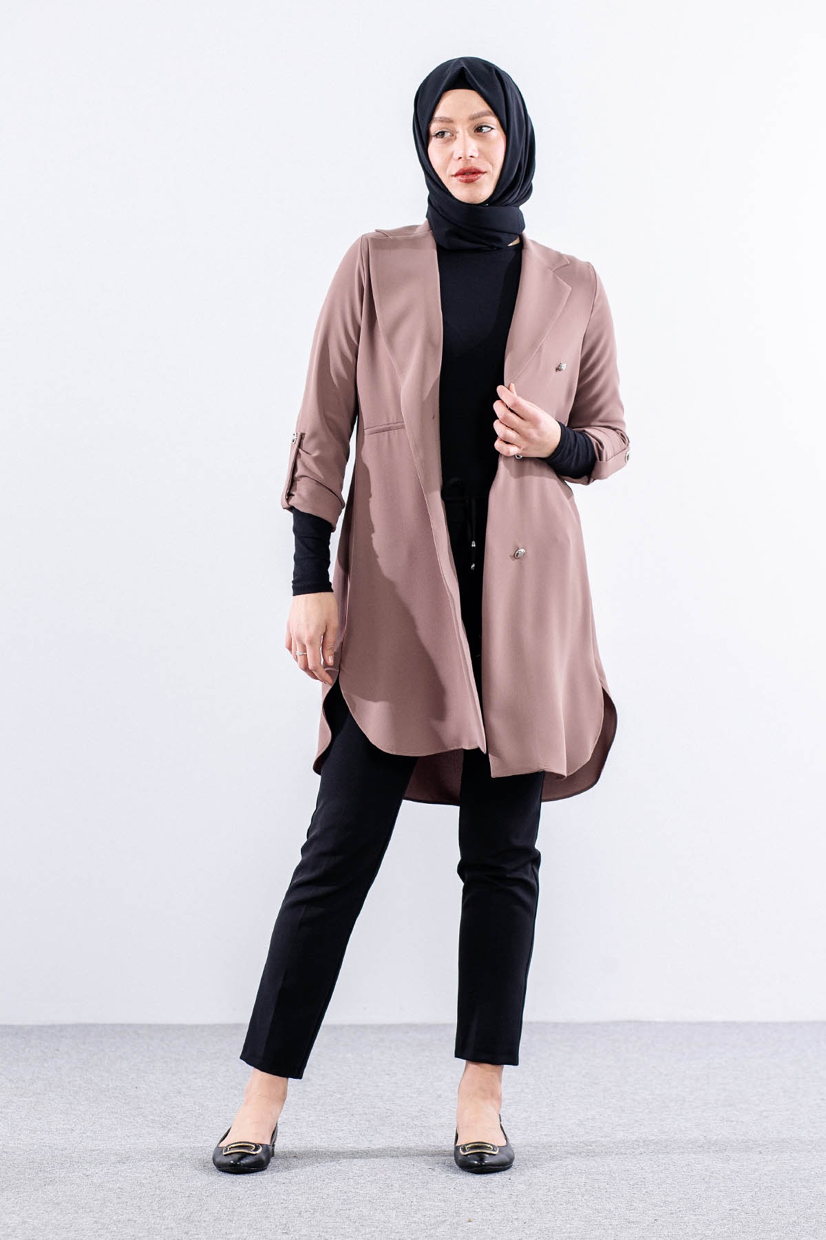 E-1507 Ceket 38-48 - Kahve - 1