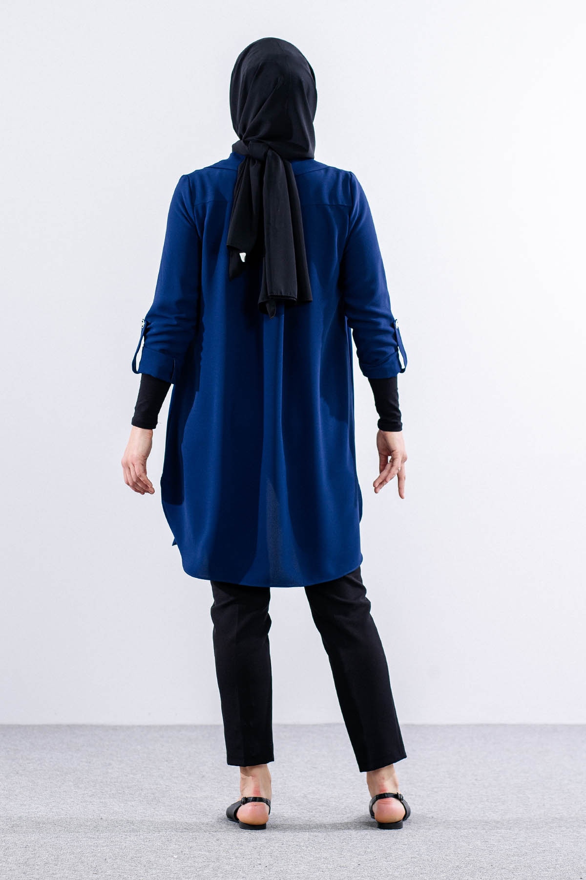 E-1507 Ceket 38-48 - Lacivert - 5