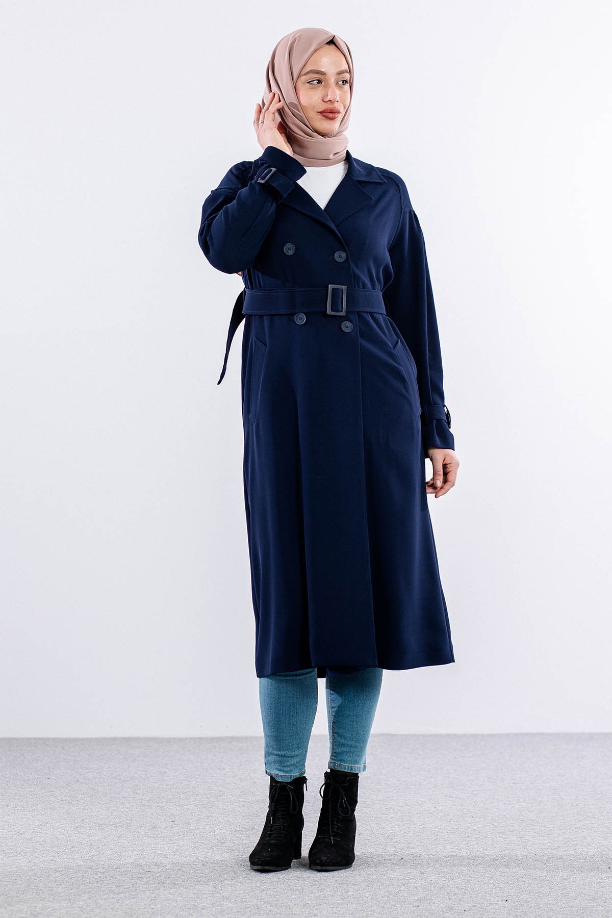 E-1515 Kap 38-44 Krep - Lacivert - 1