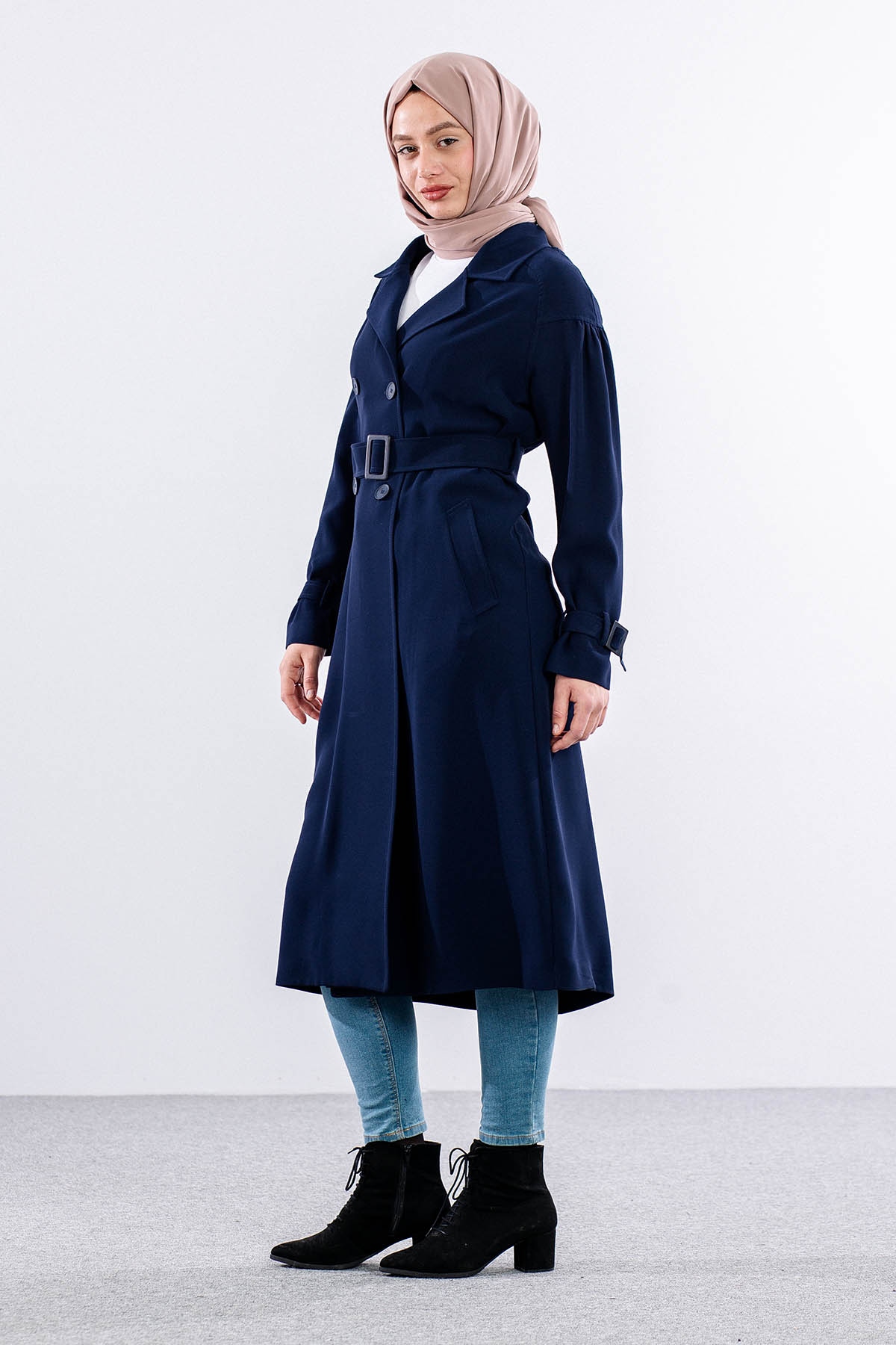 E-1515 Kap 38-44 Krep - Lacivert - 3